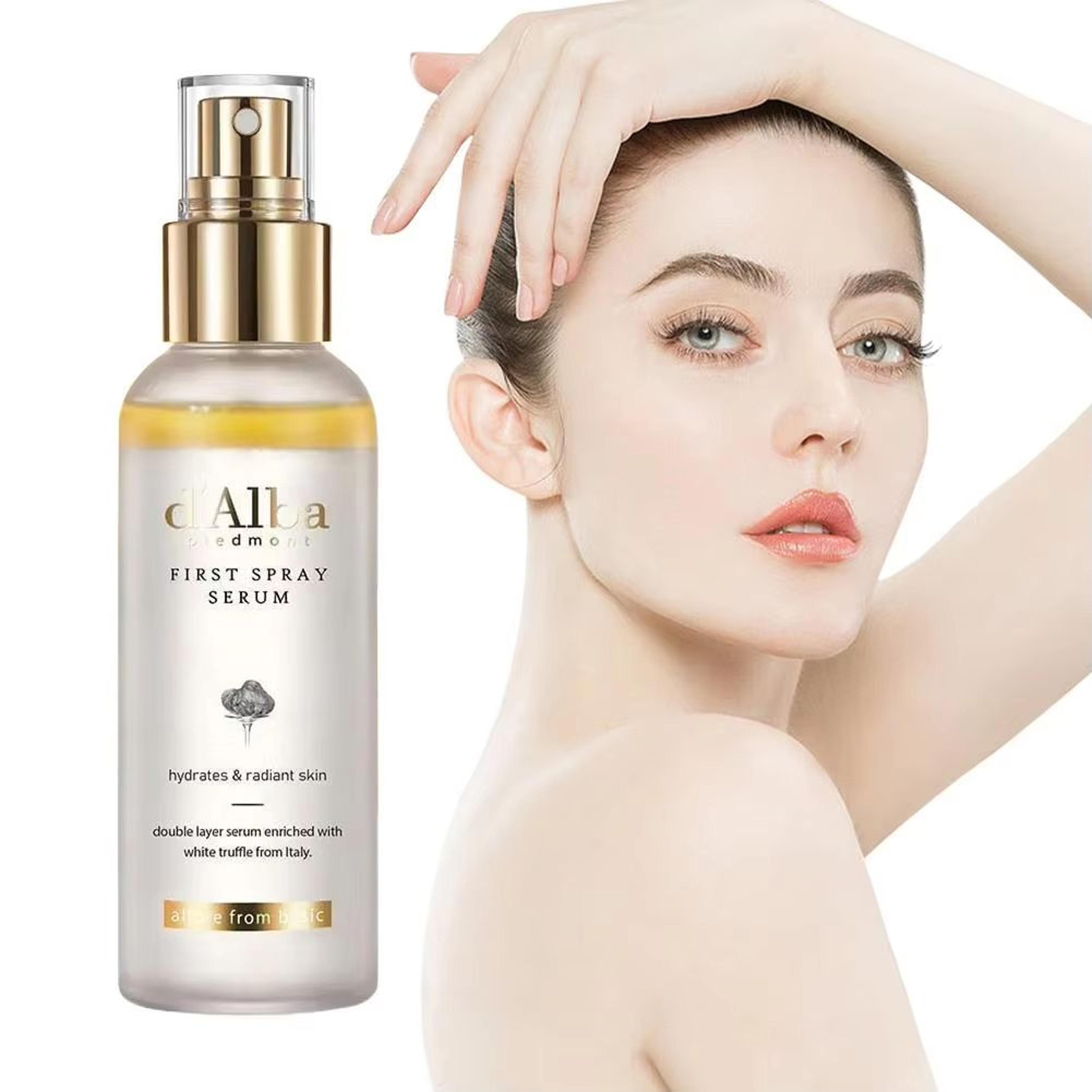 dalba white truffle spray essence – brightening korean facial moisturizer