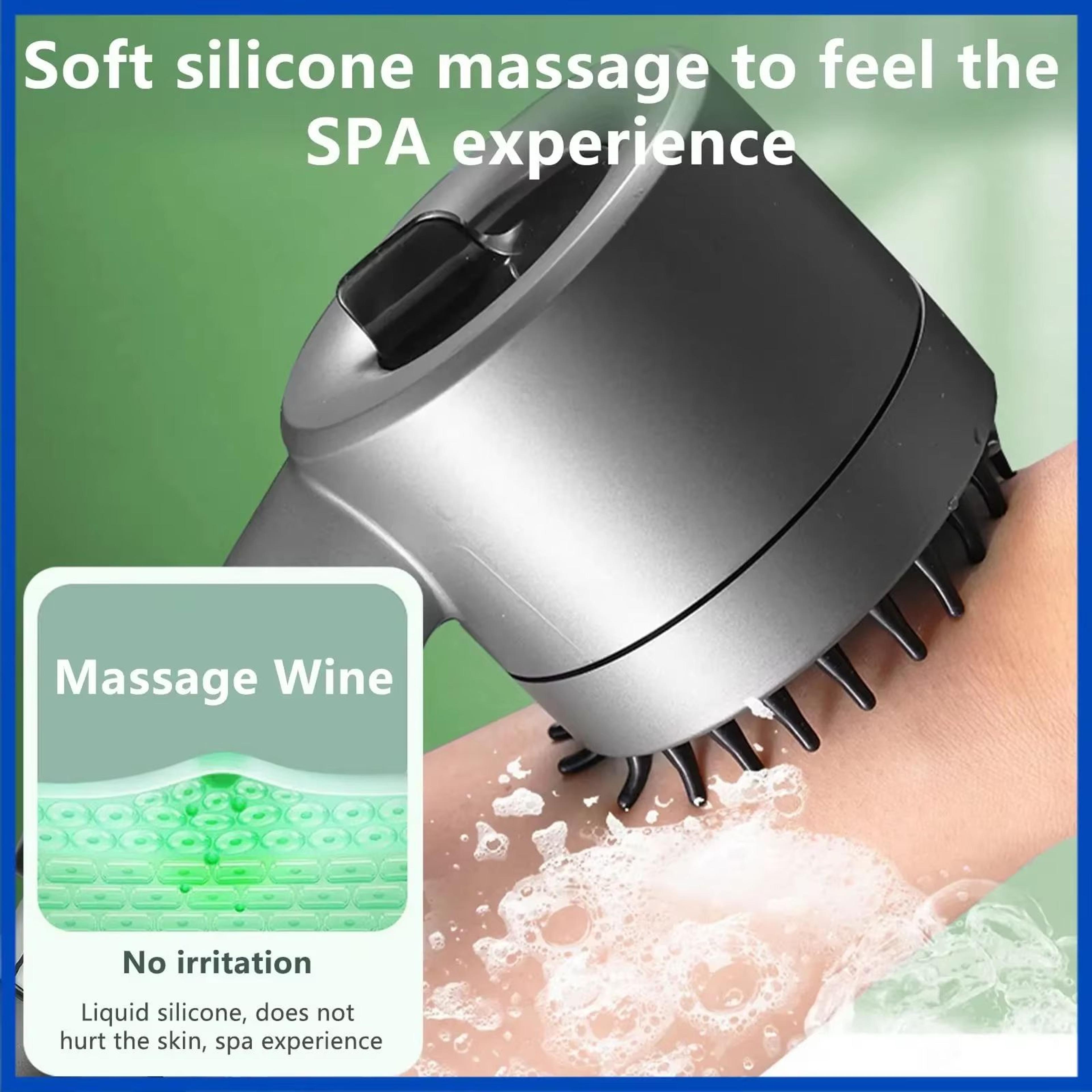 high pressure 3 mode shower head – water saving handheld spa massage with anion filter