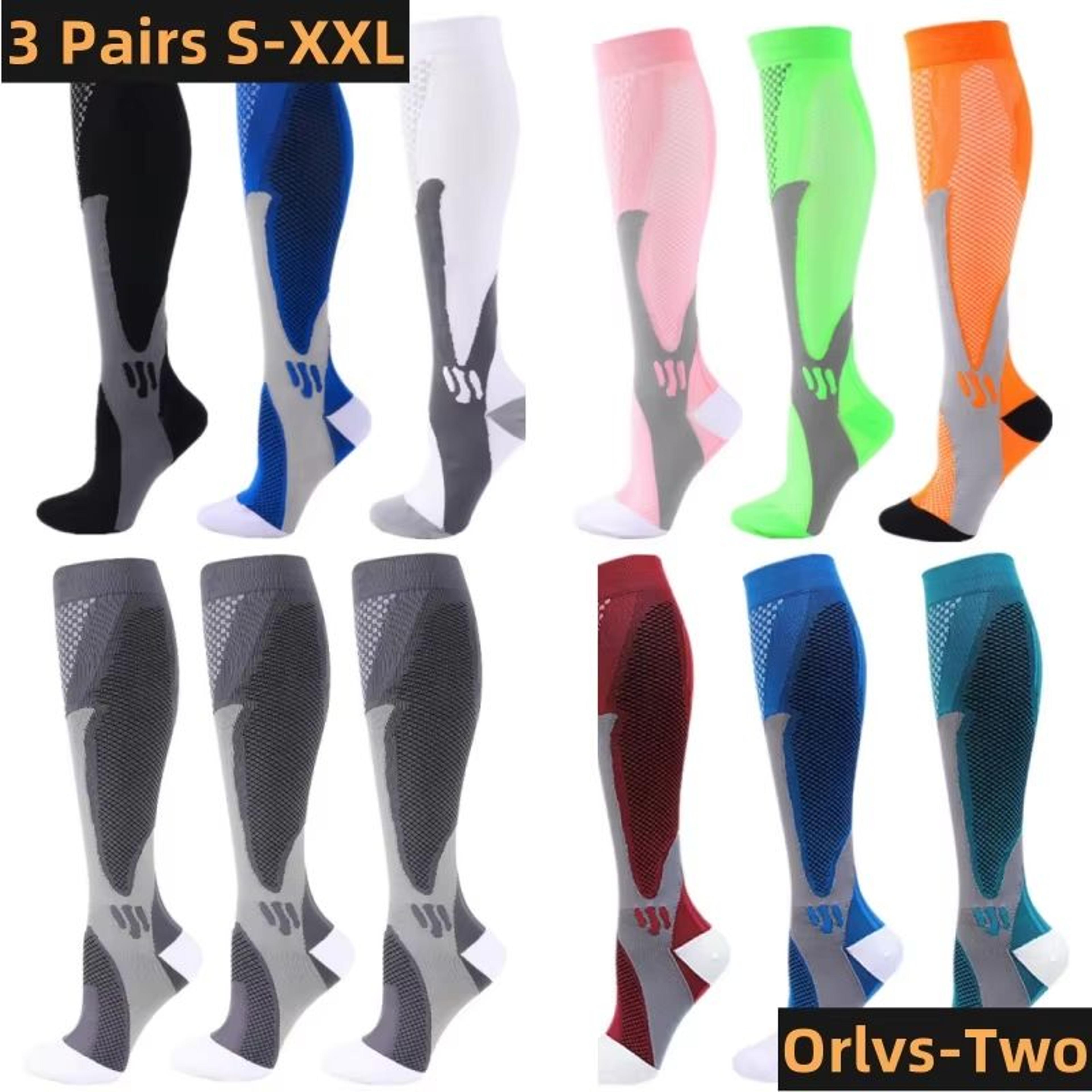 medical compression socks 30 mmhg – 3 pair pack for varicose veins, edema, diabetes & sports recovery