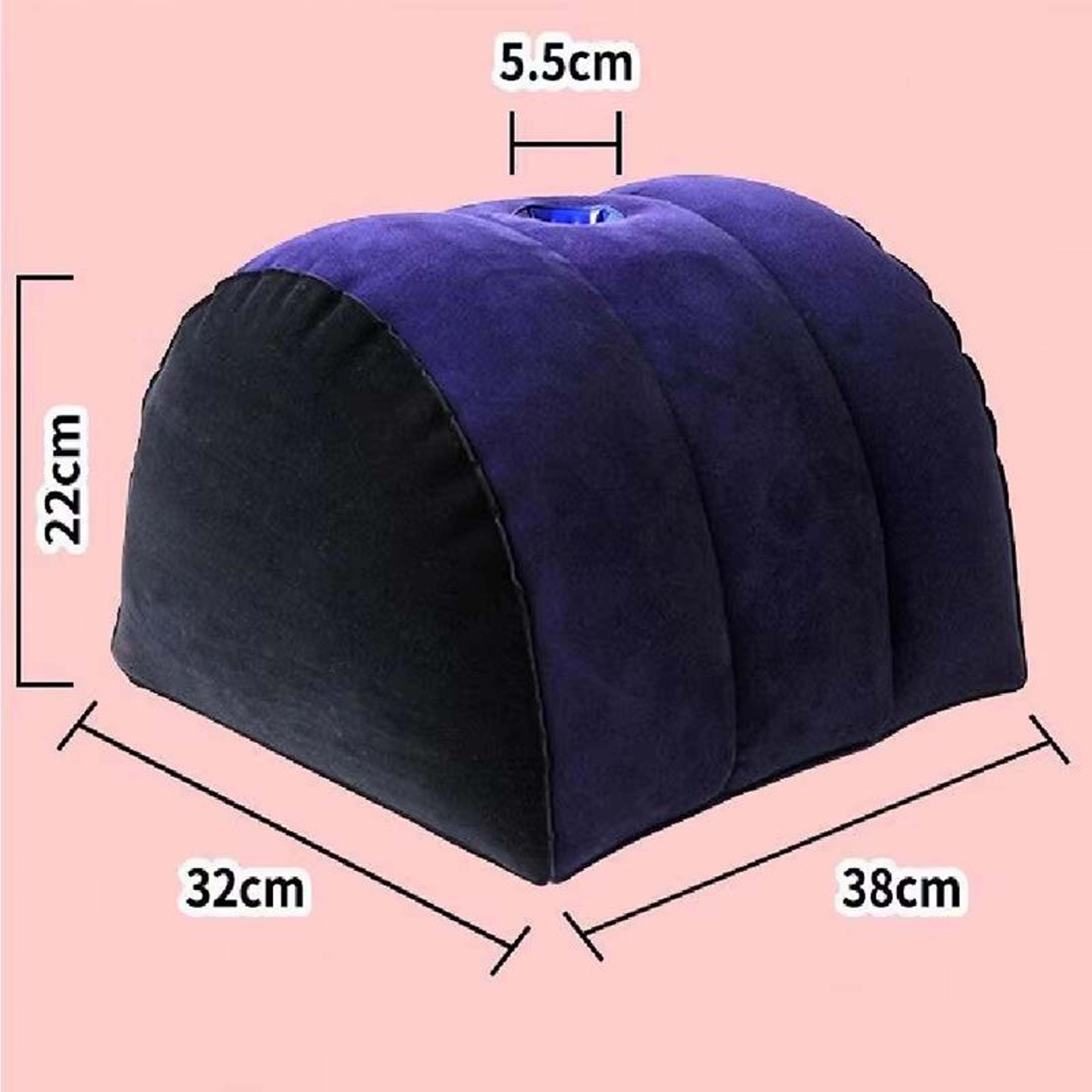 half-moon support pillow – inflatable couples position cushion for comfort and pleasure