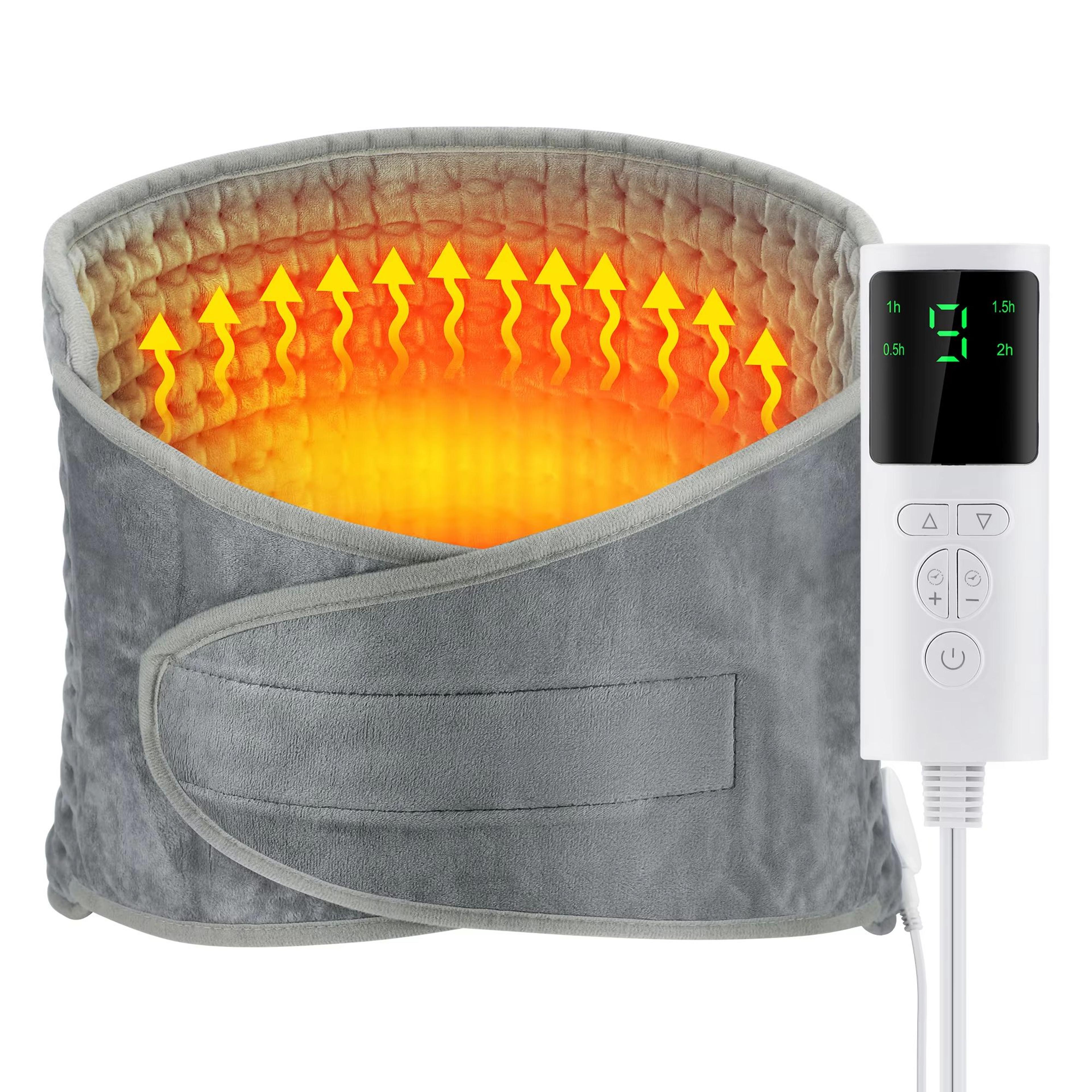 adjustable heated back support belt – warm lumbar brace with temperature control for pain relief & comfort