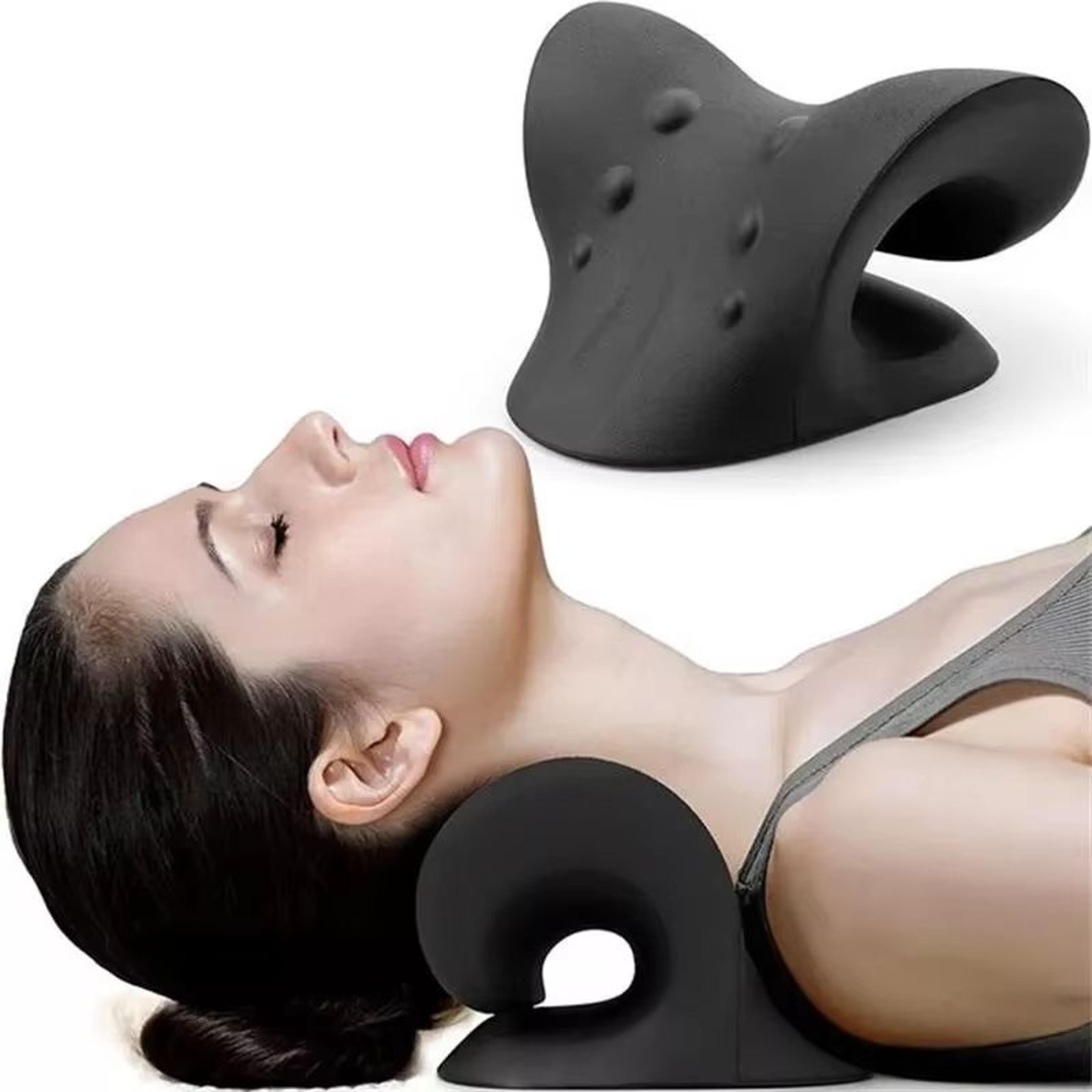 advanced cervical traction device – neck & shoulder relaxer chiropractic pillow for pain relief and posture support