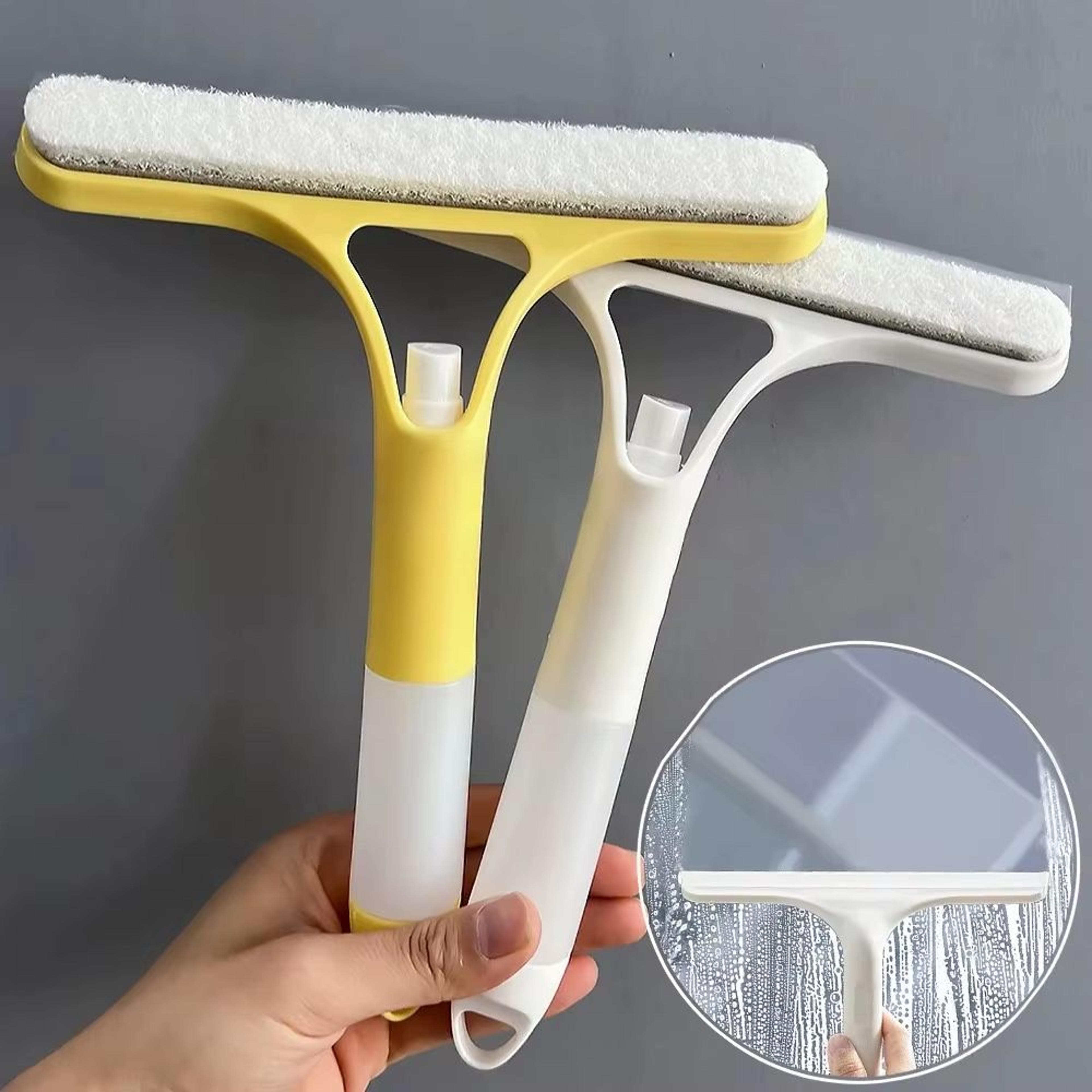 3-in-1 car glass cleaner with spray bottle – microfiber wiper & window squeegee