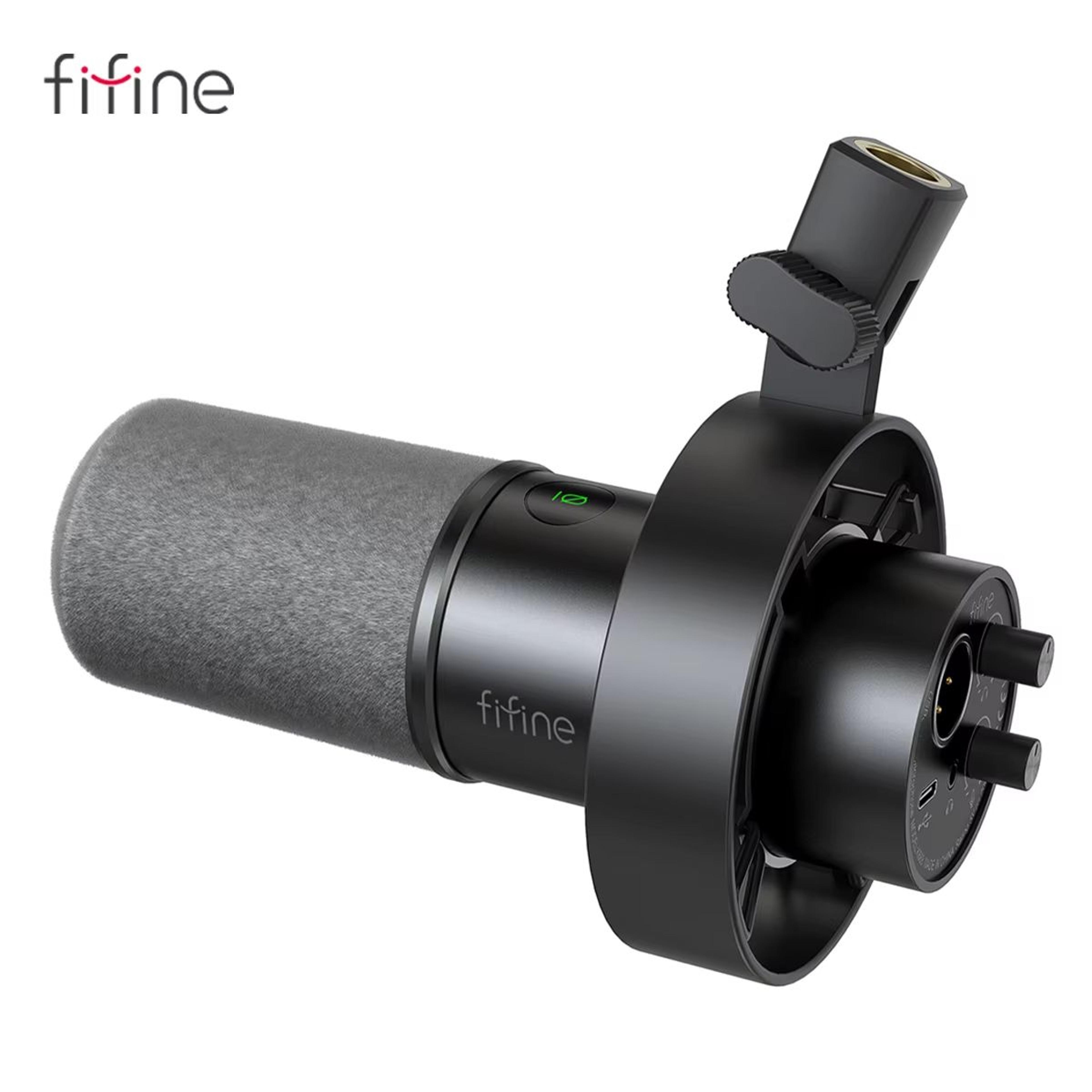 fifine k688 usb/xlr dynamic microphone – studio-quality recording with shock mount & touch mute