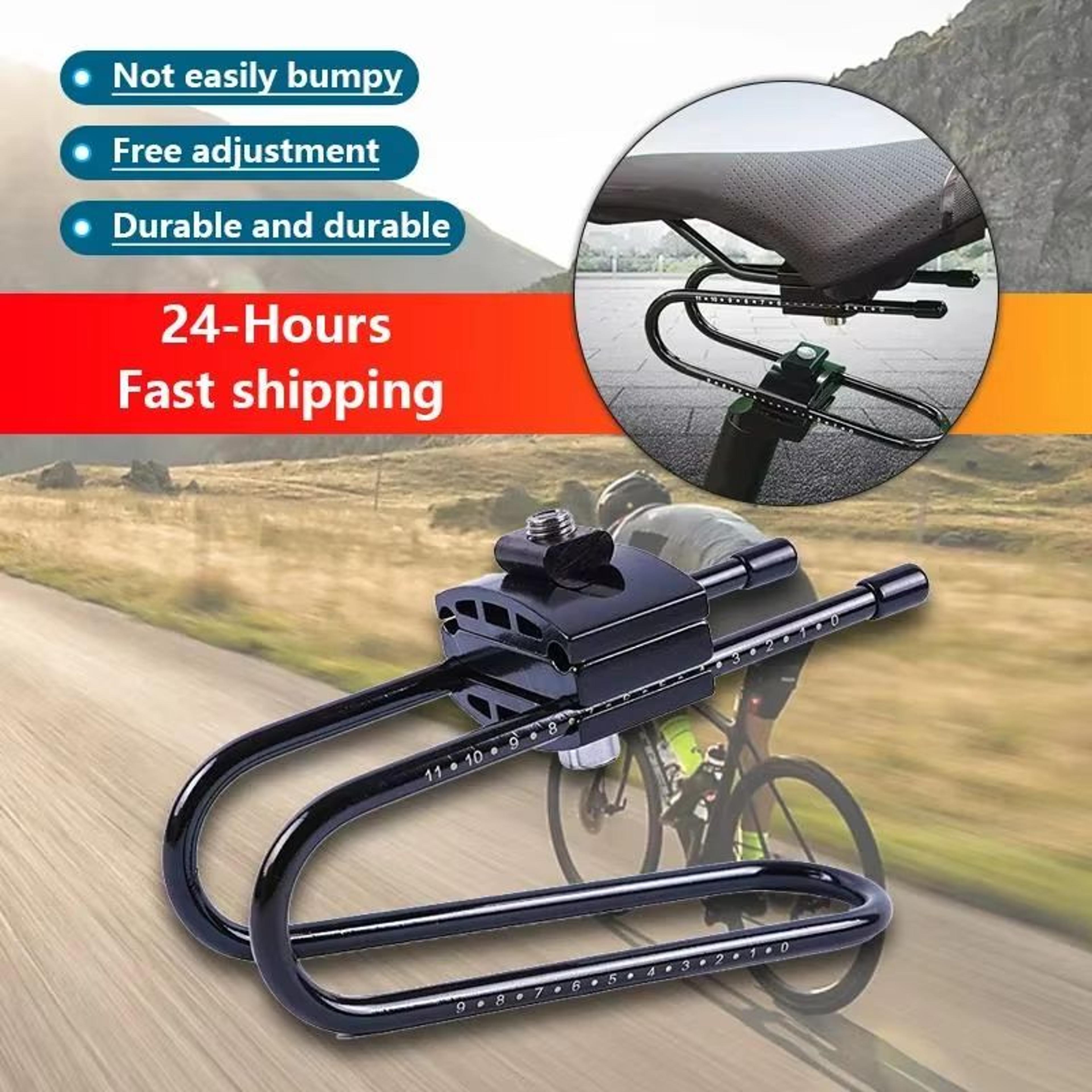 bicycle saddle suspension shock absorber – alloy spring steel seat mount for mtb & road bikes