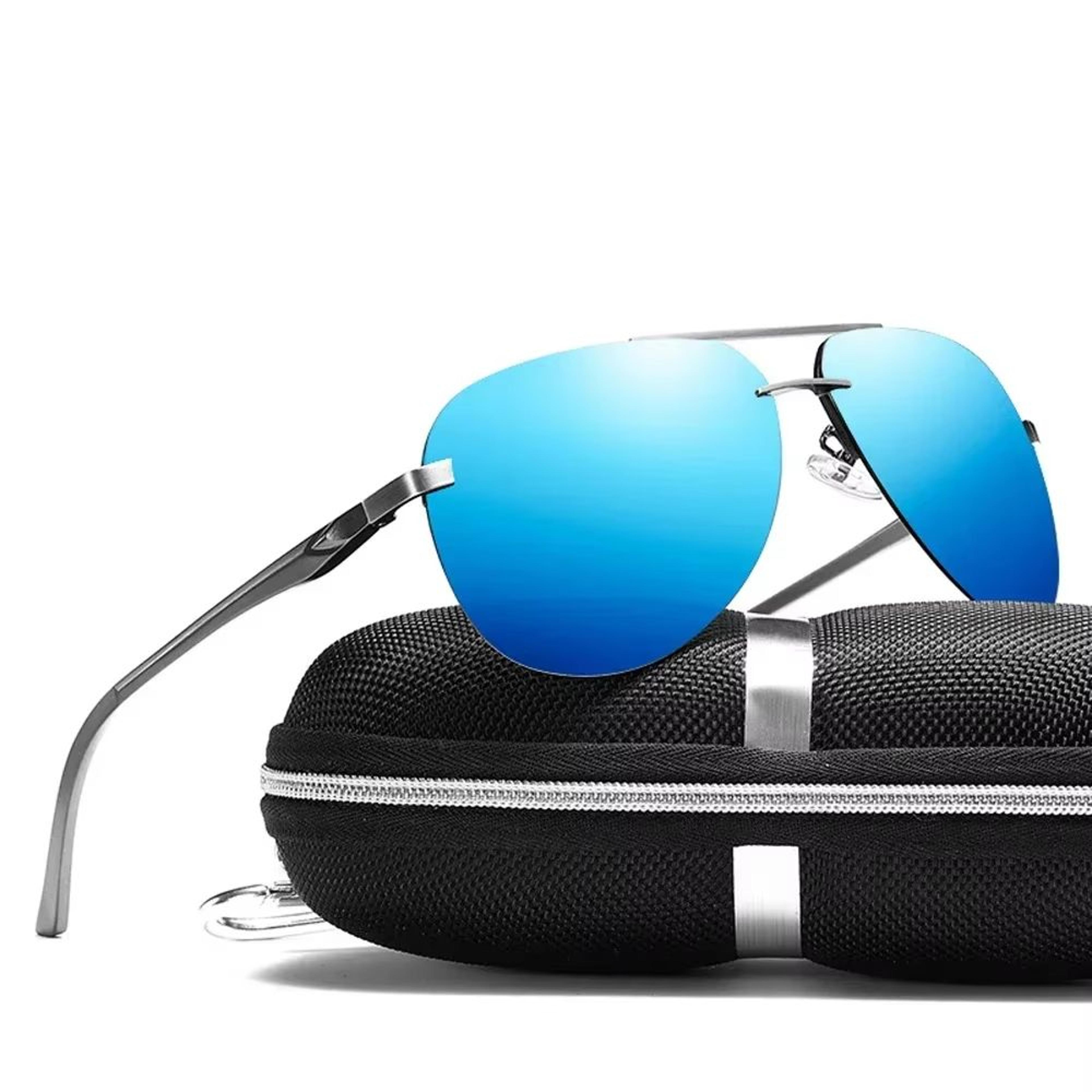 classic polarized sunglasses for men & women – driving metal frame mirror lens