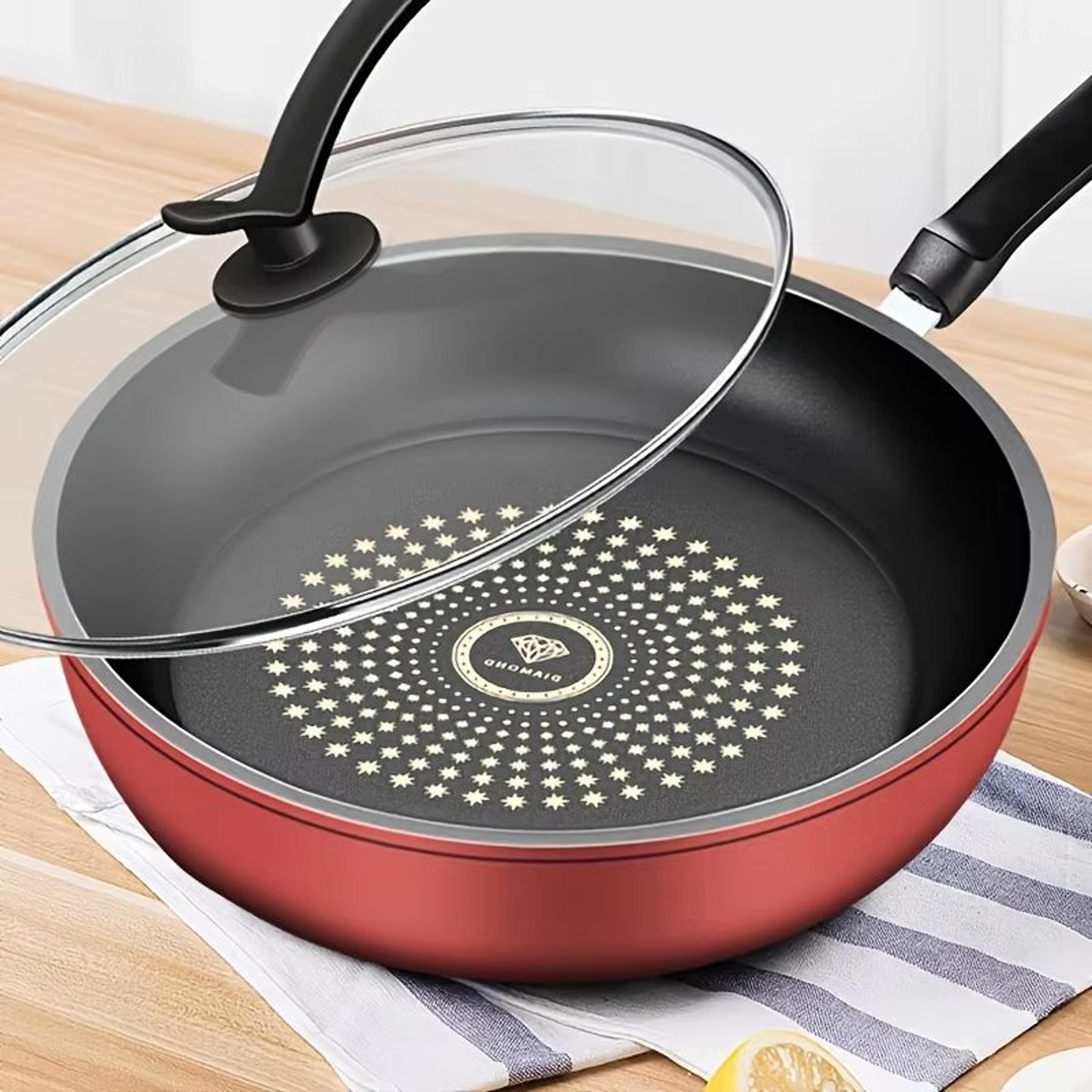 premium 24cm cast iron omelette pan – nonstick honeycomb frying pan for gas & electric cooktops