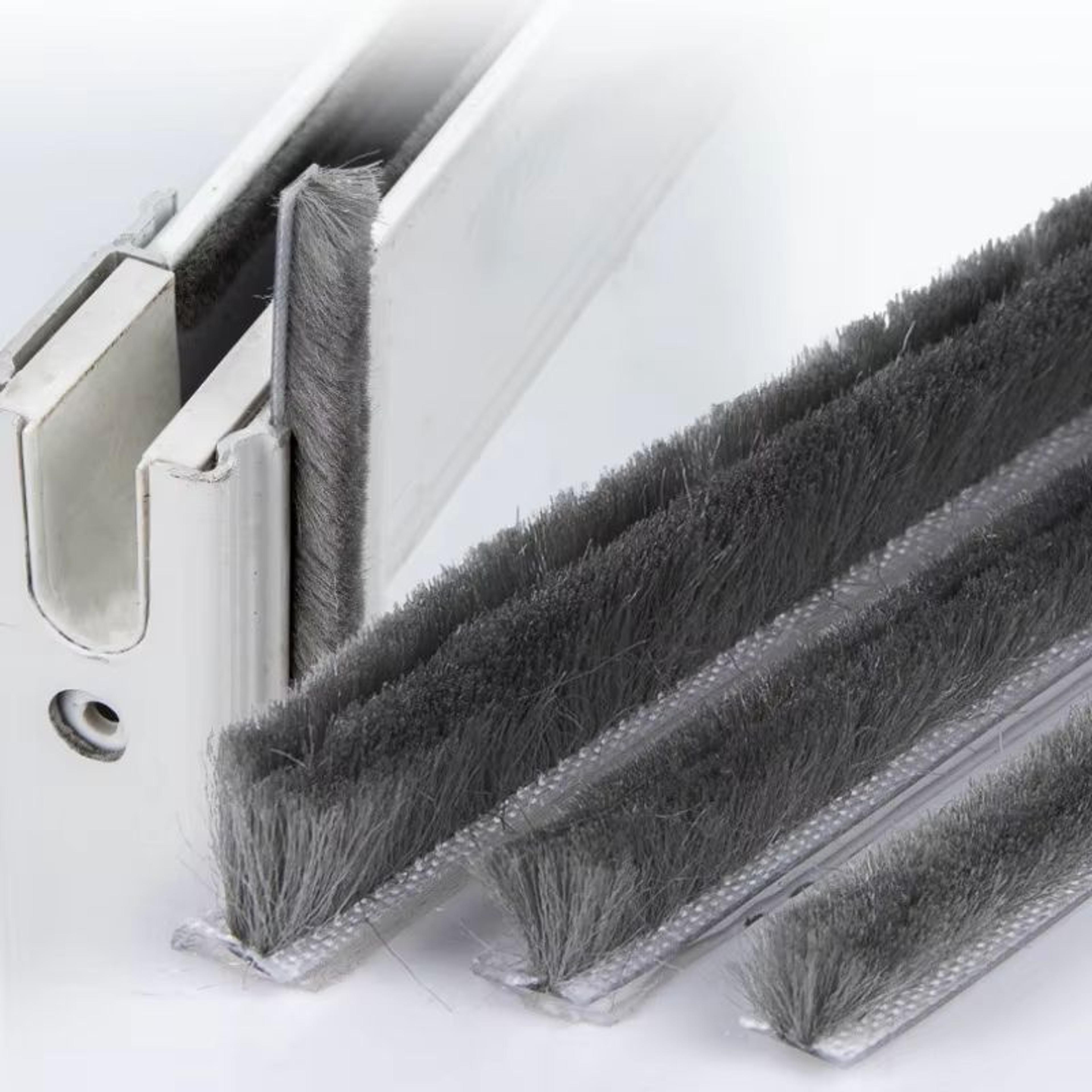 10m aluminum sliding door & window brush seal strip – 5mm x 8mm dustproof draught excluder weatherstrip tape