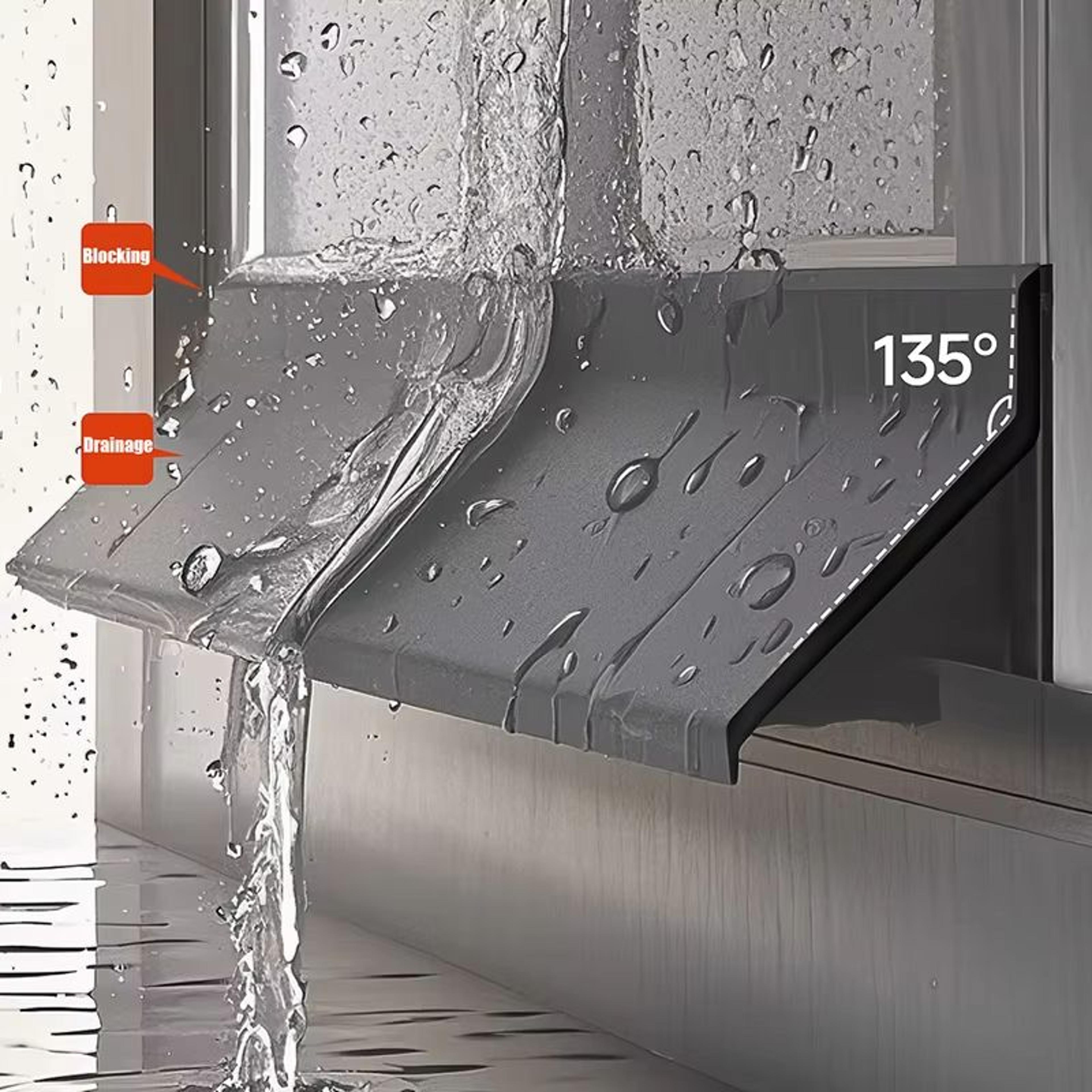 aluminum alloy window water deflector – waterproof blocking bar & sealing strip for home windows