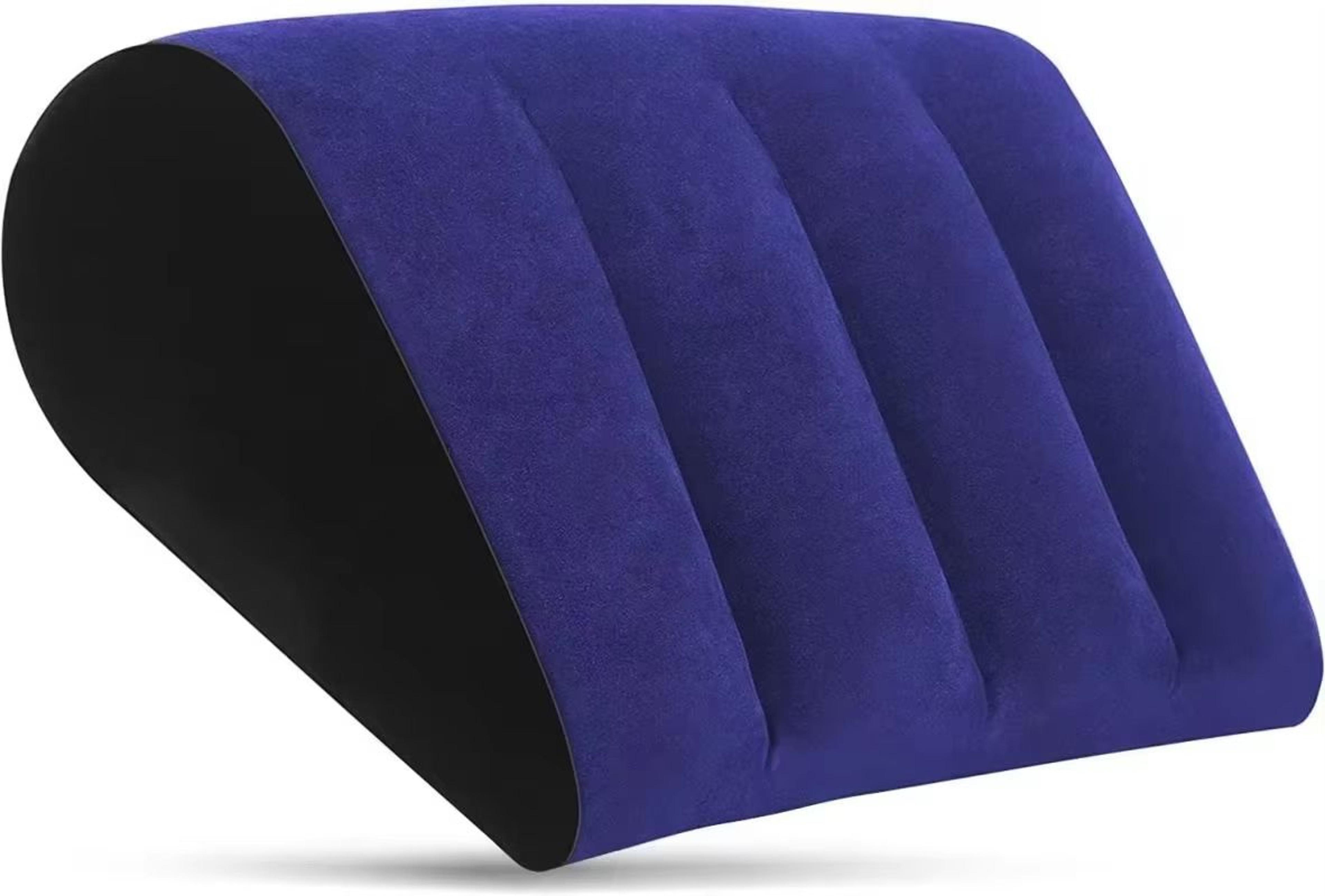 inflatable wedge pillow – lightweight travel cushion for lumbar, leg support, yoga & camping