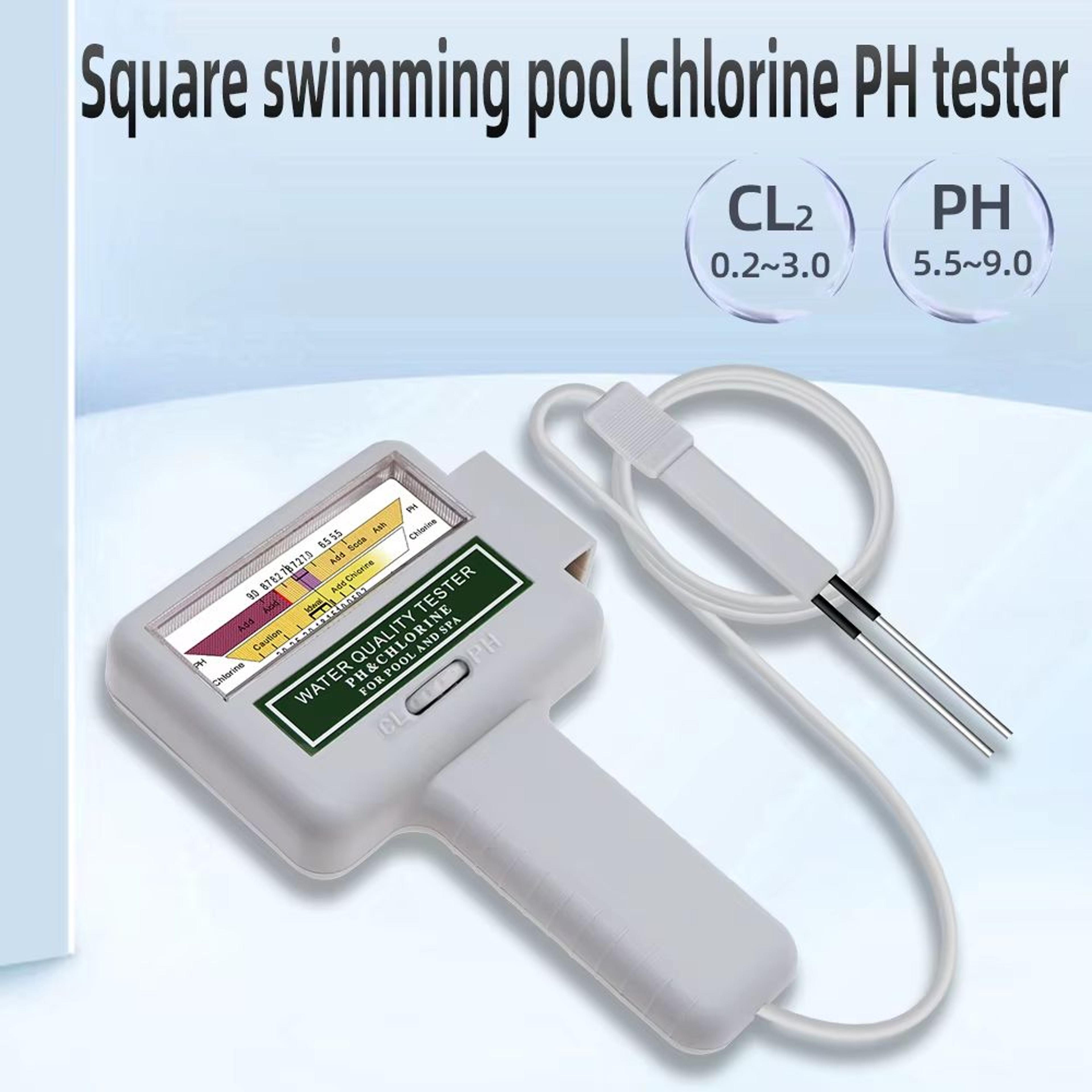 aquacheck pro 2-in-1 digital ph and chlorine meter – professional water quality tester for pools, spas & aquariums