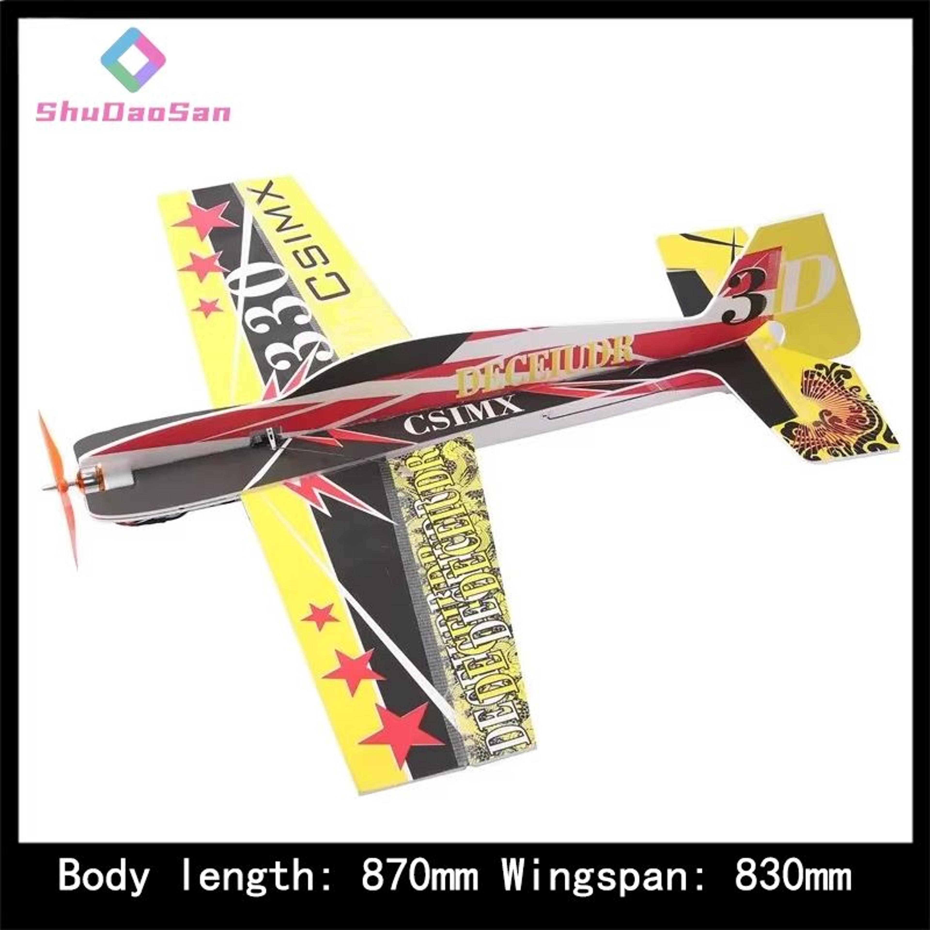 3d mercury fixed-wing rc airplane kit – aerobatic diy remote control plane for advanced flying