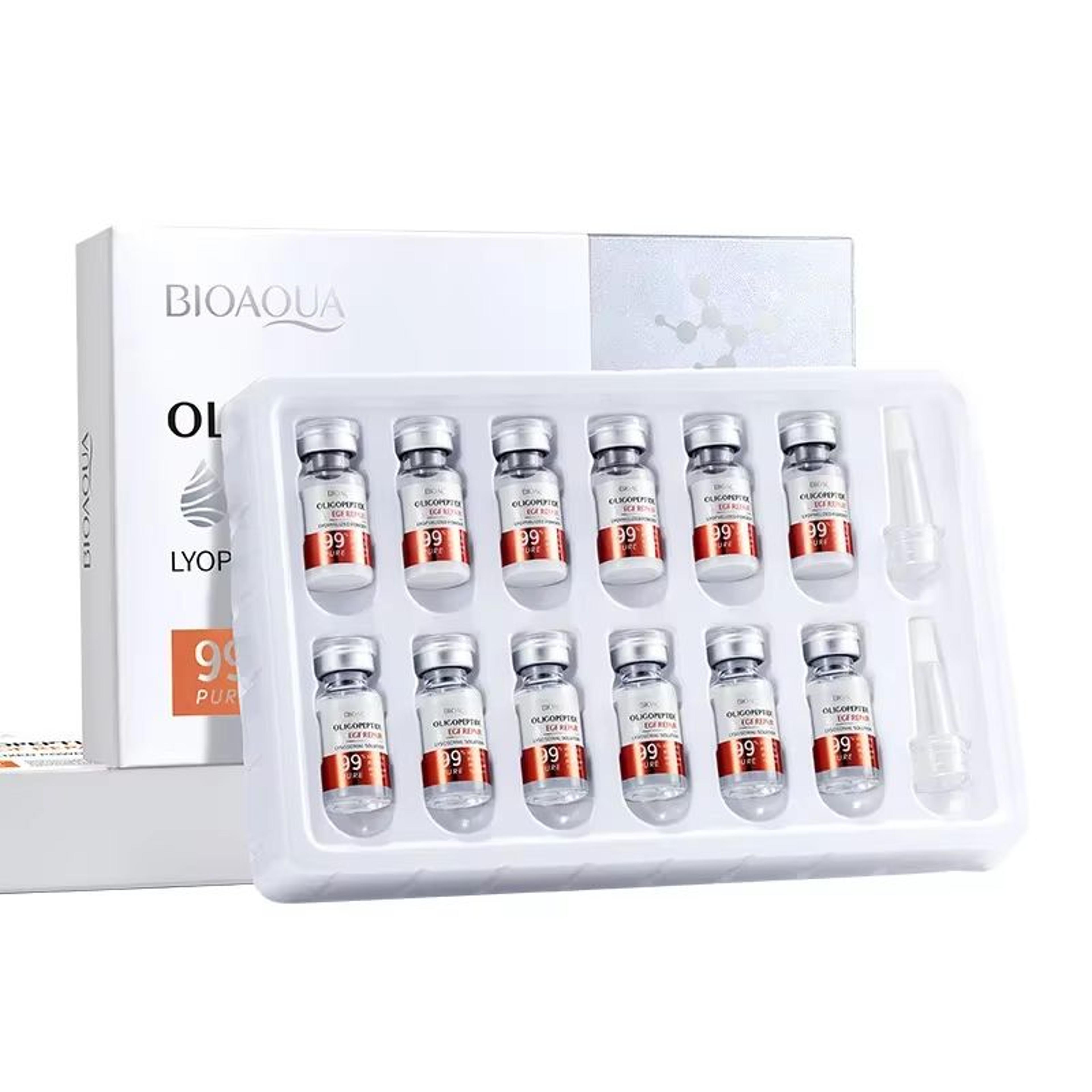 bioaqua oligopeptide skin repair freeze-dried essence set – moisturizing hyaluronic acid serum for sensitive skin