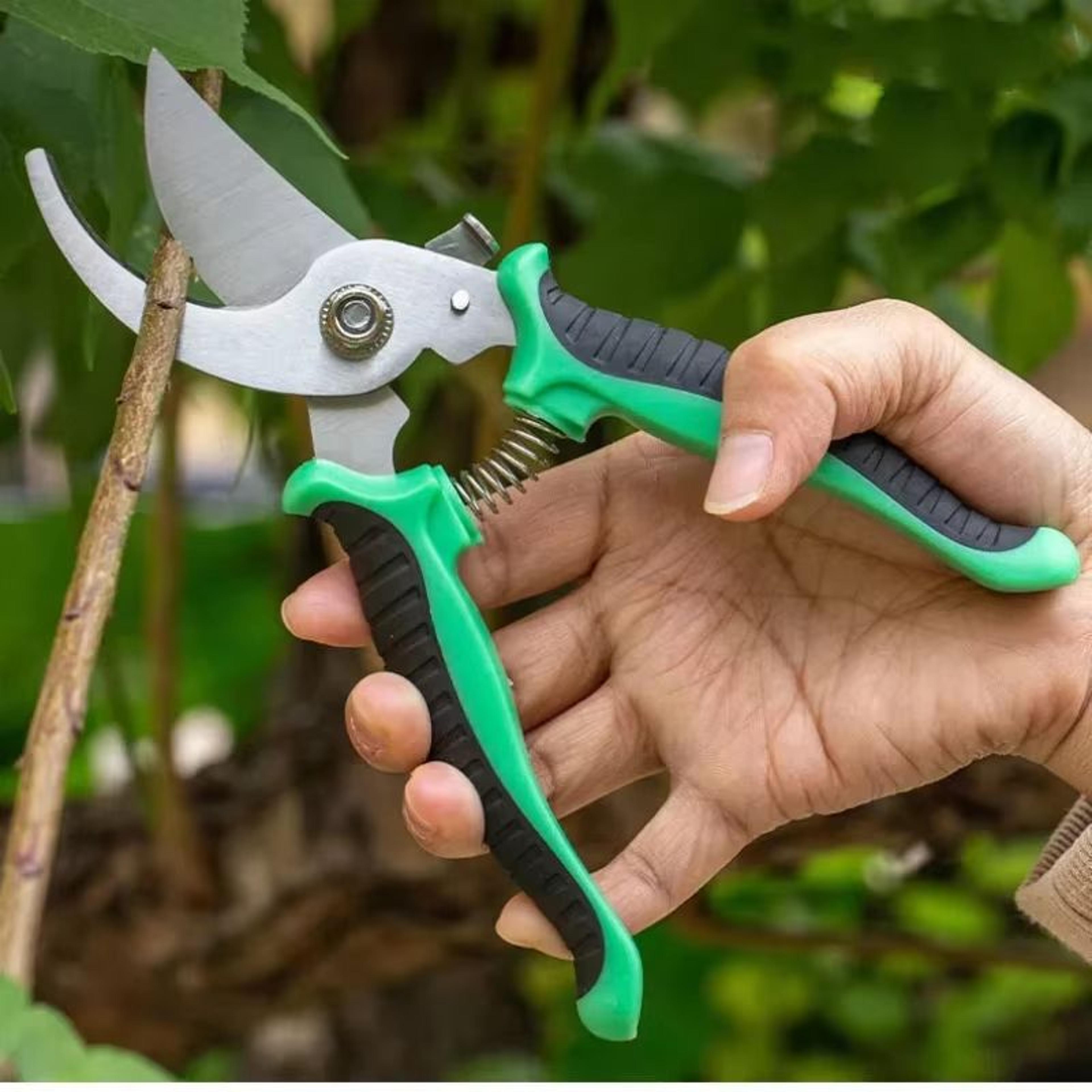 stainless steel professional gardening shears – heavy-duty pruning tool for branches, flowers & fruit trees