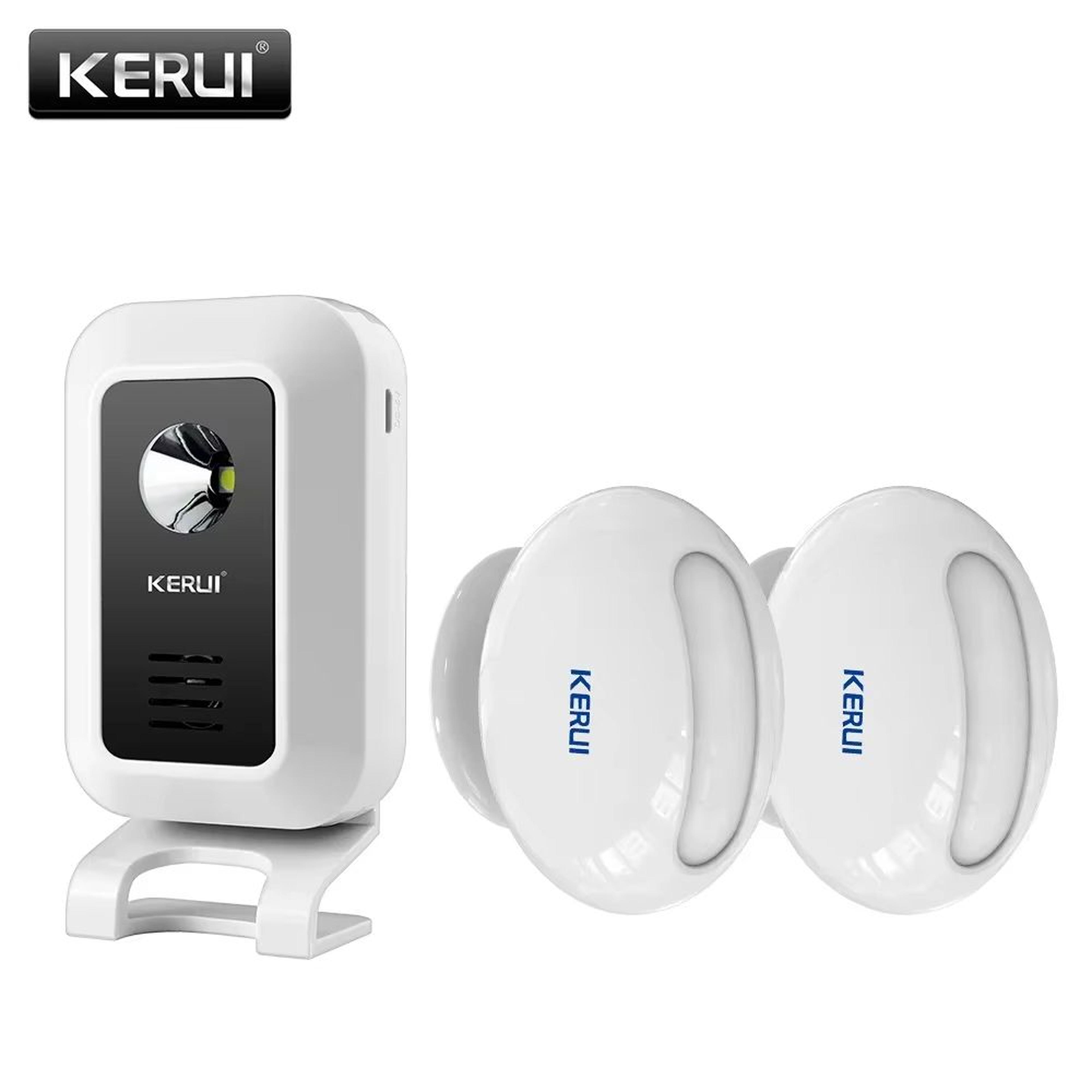 kerui m7 smart motion sensor doorbell – wireless welcome chime & security alarm with led night light