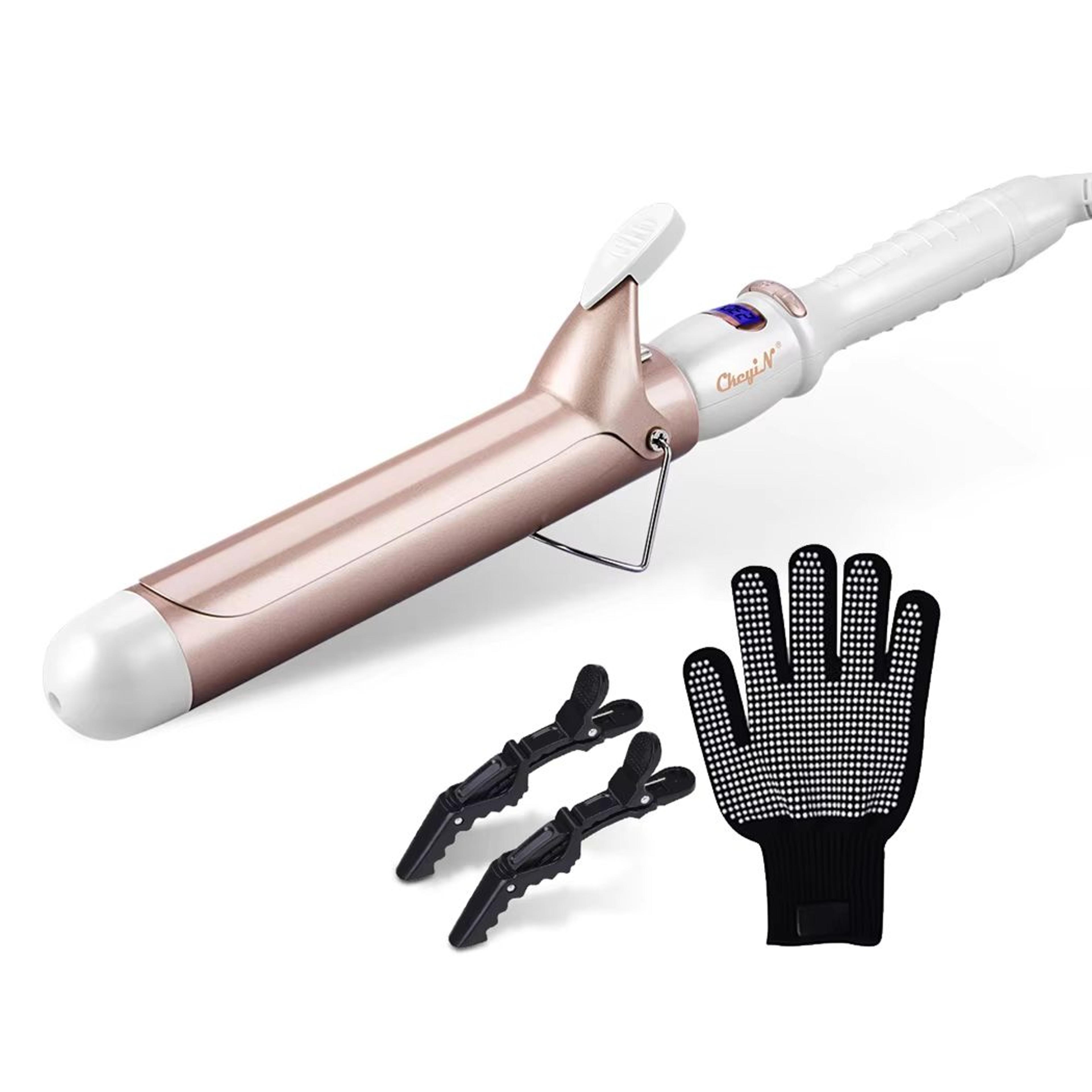 ckeyin professional ceramic hair curler – adjustable temperature curling iron for effortless styling