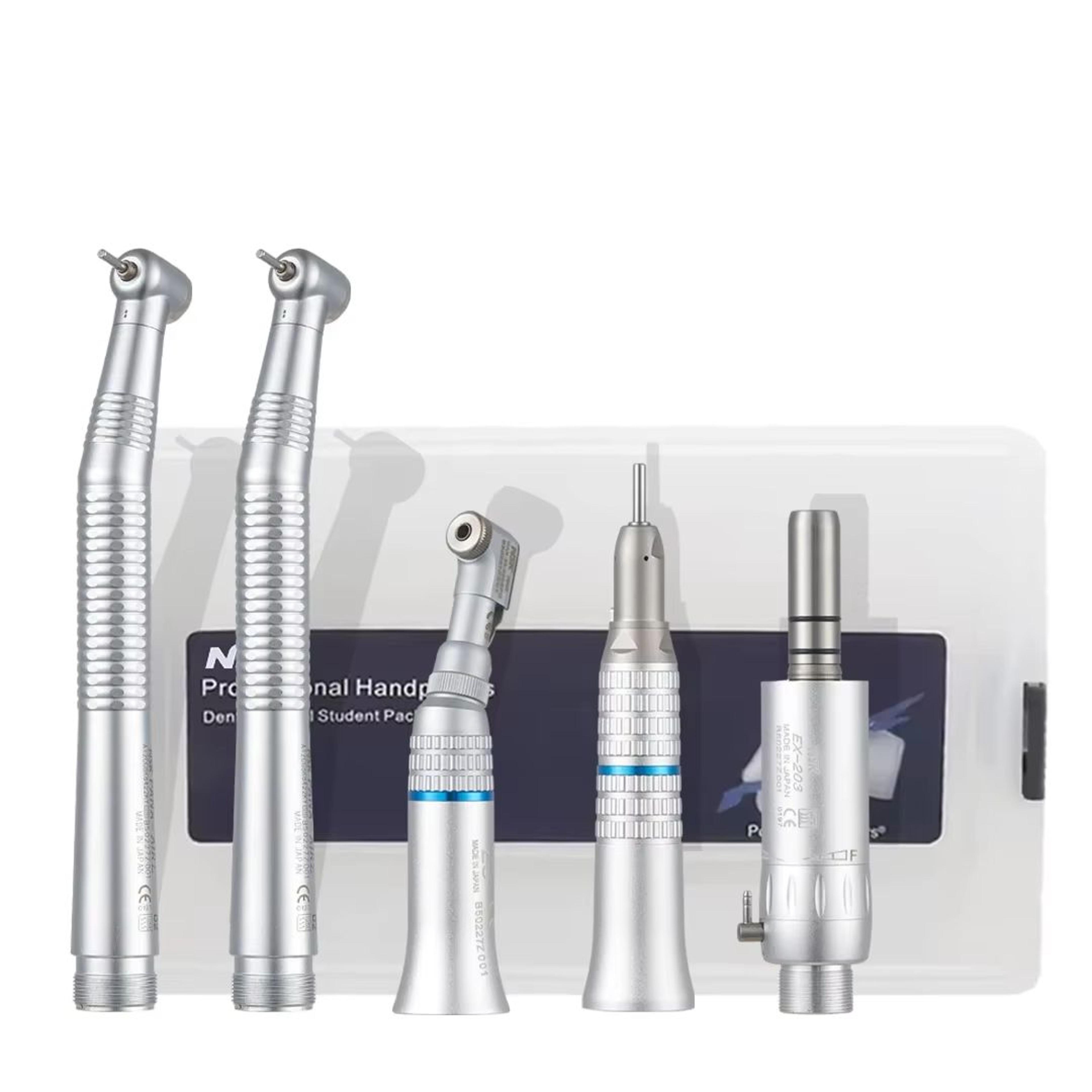 nsk pana-max2 dental handpiece set – 1 1 contra angle low & high speed turbine