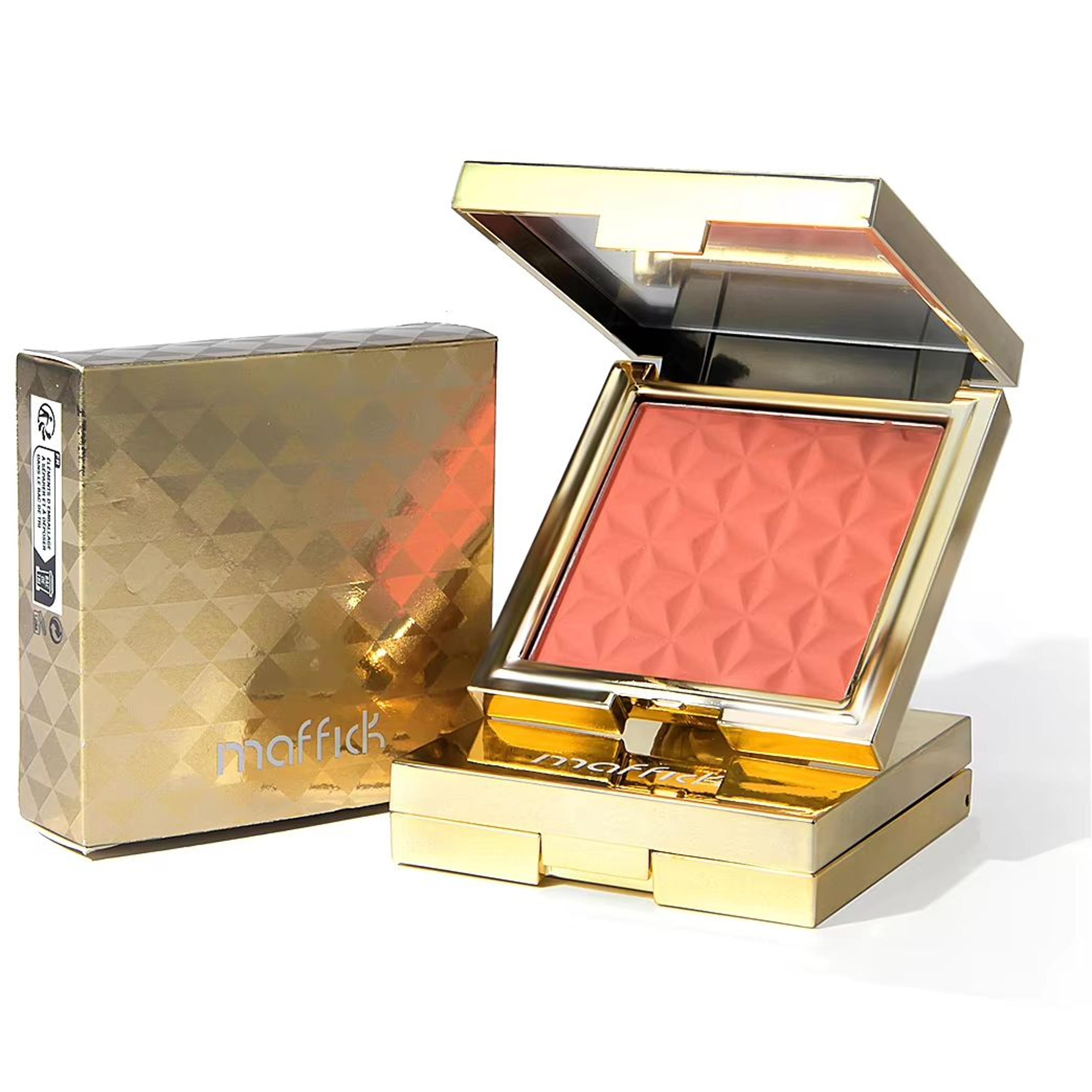 glowmuse gold relief blush palette – long-lasting nude, pink & orange shades for natural radiance