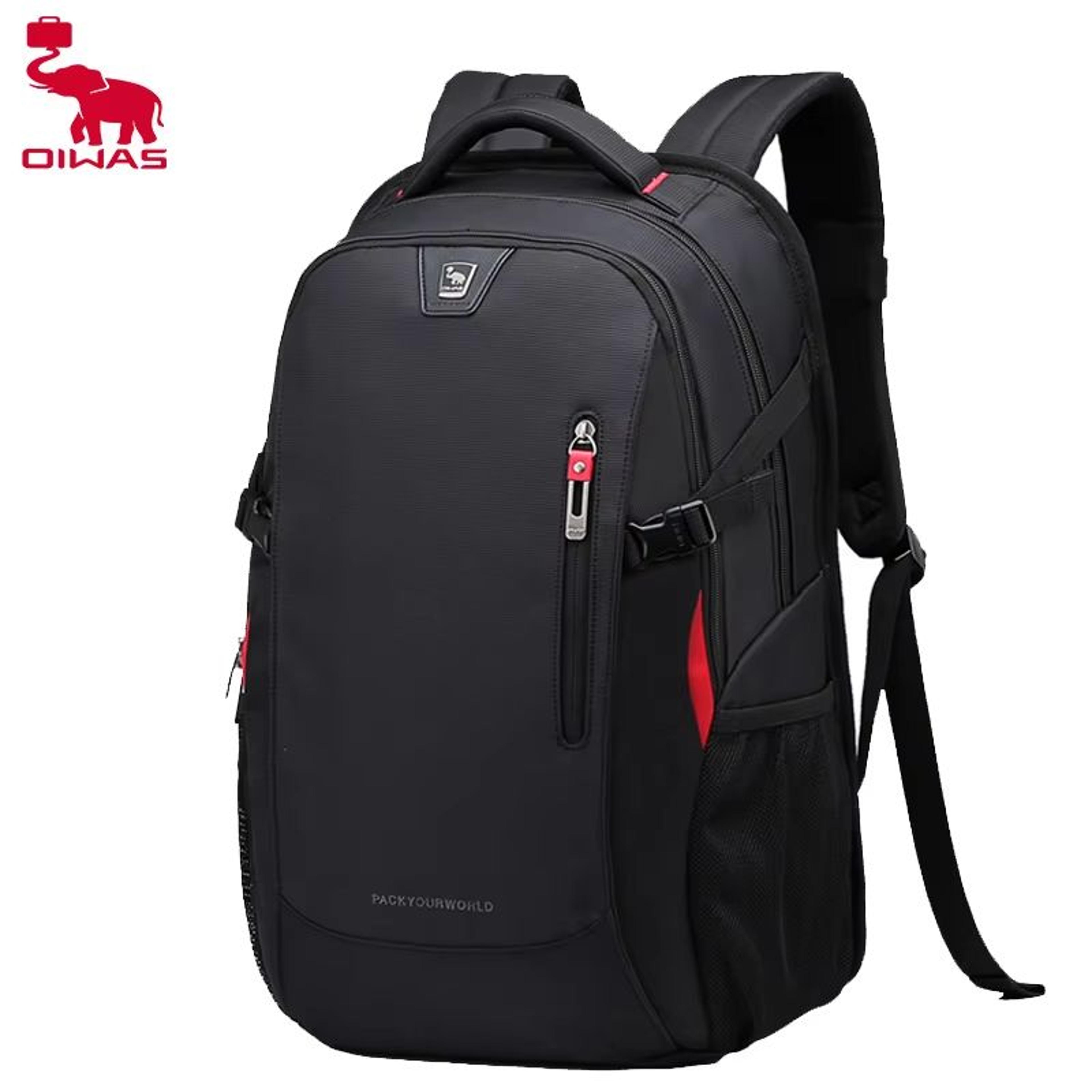 oiwas 29l waterproof laptop backpack – casual travel & school bag for men and teens, fits 14-inch laptops