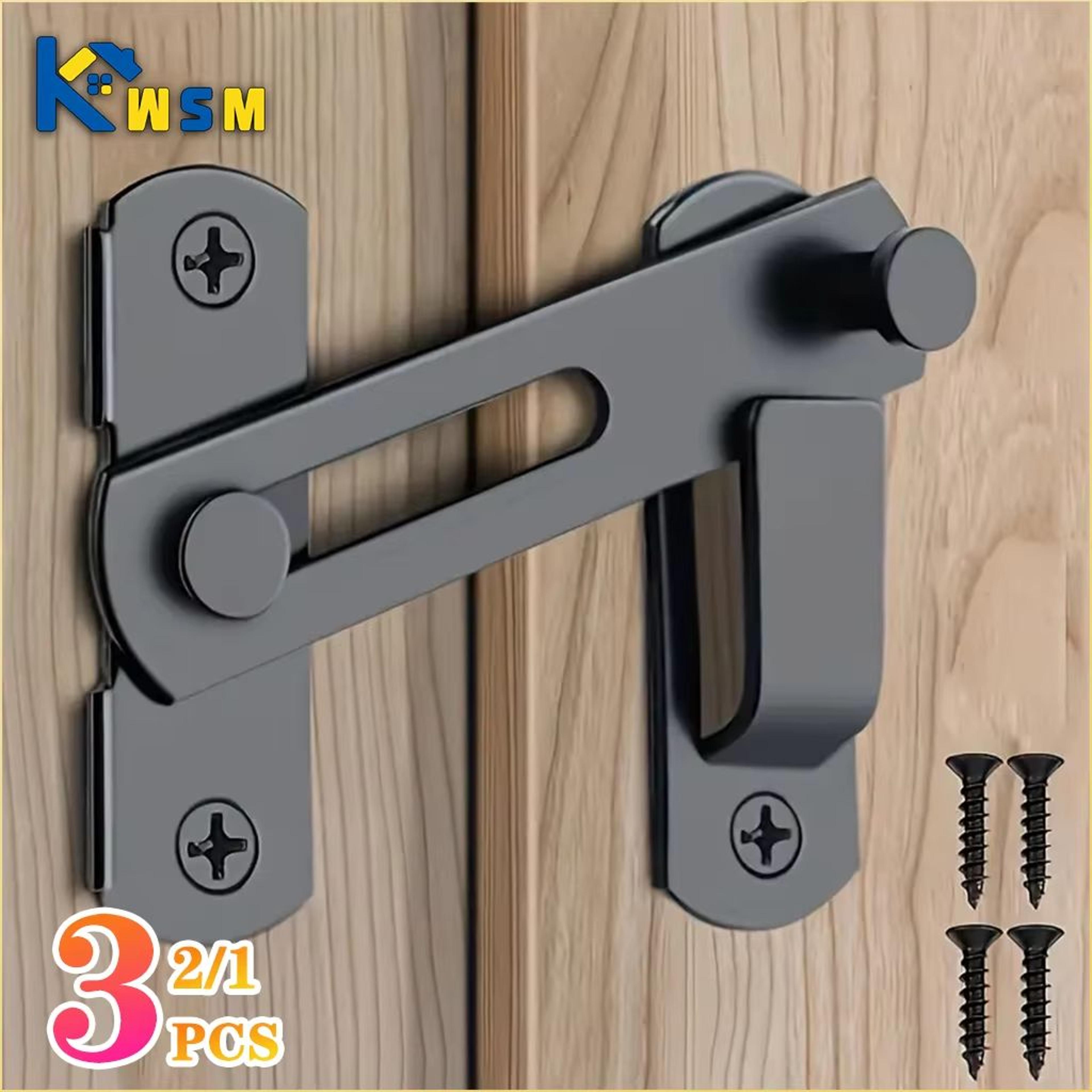heavy-duty sliding barn door latch – secure right angle door bolt for closets, windows, and baby safety