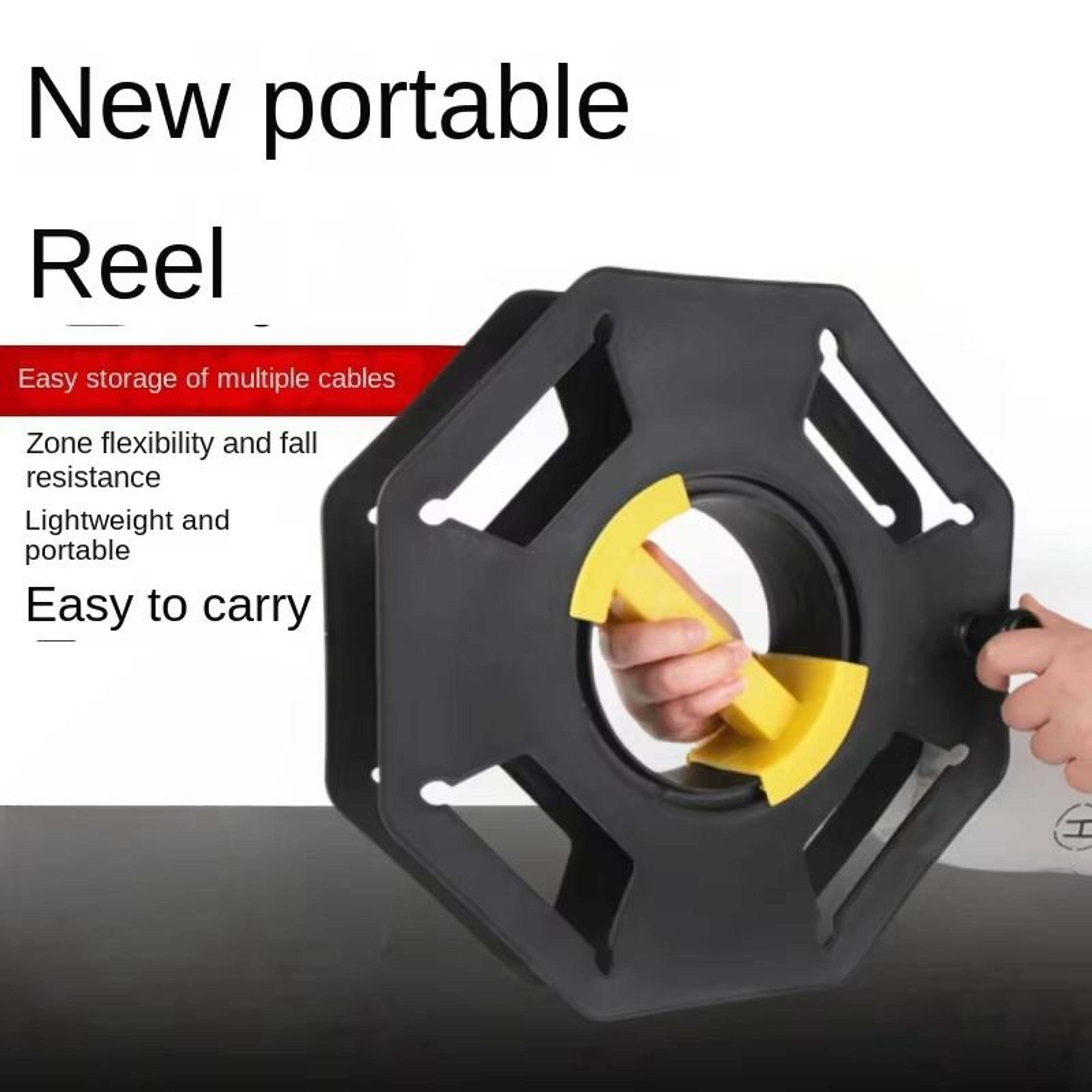 smart cable winding storage disk – plastic wire organizer for tidy cord management