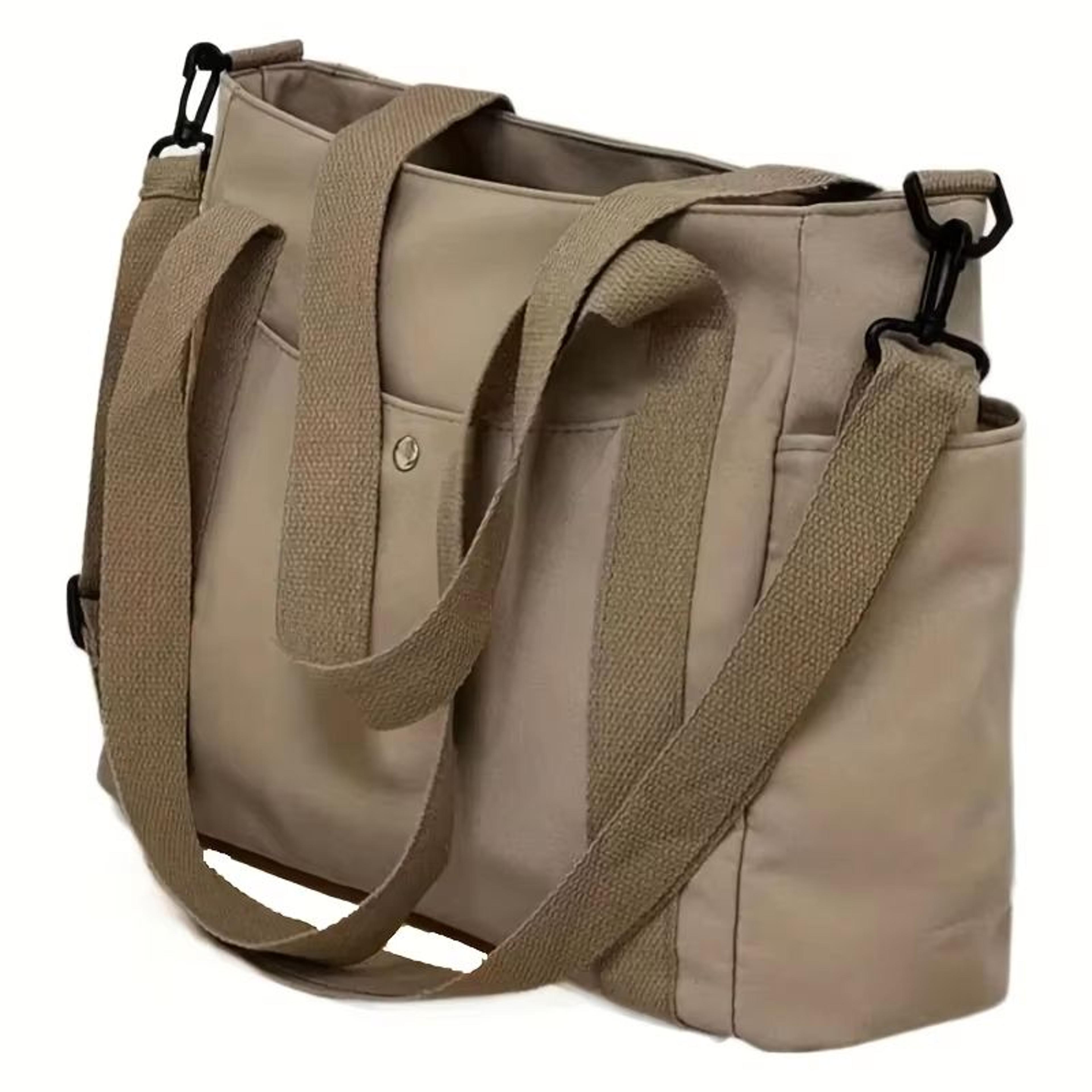 large capacity nylon crossbody bag – lightweight casual messenger shoulder bag with removable strap
