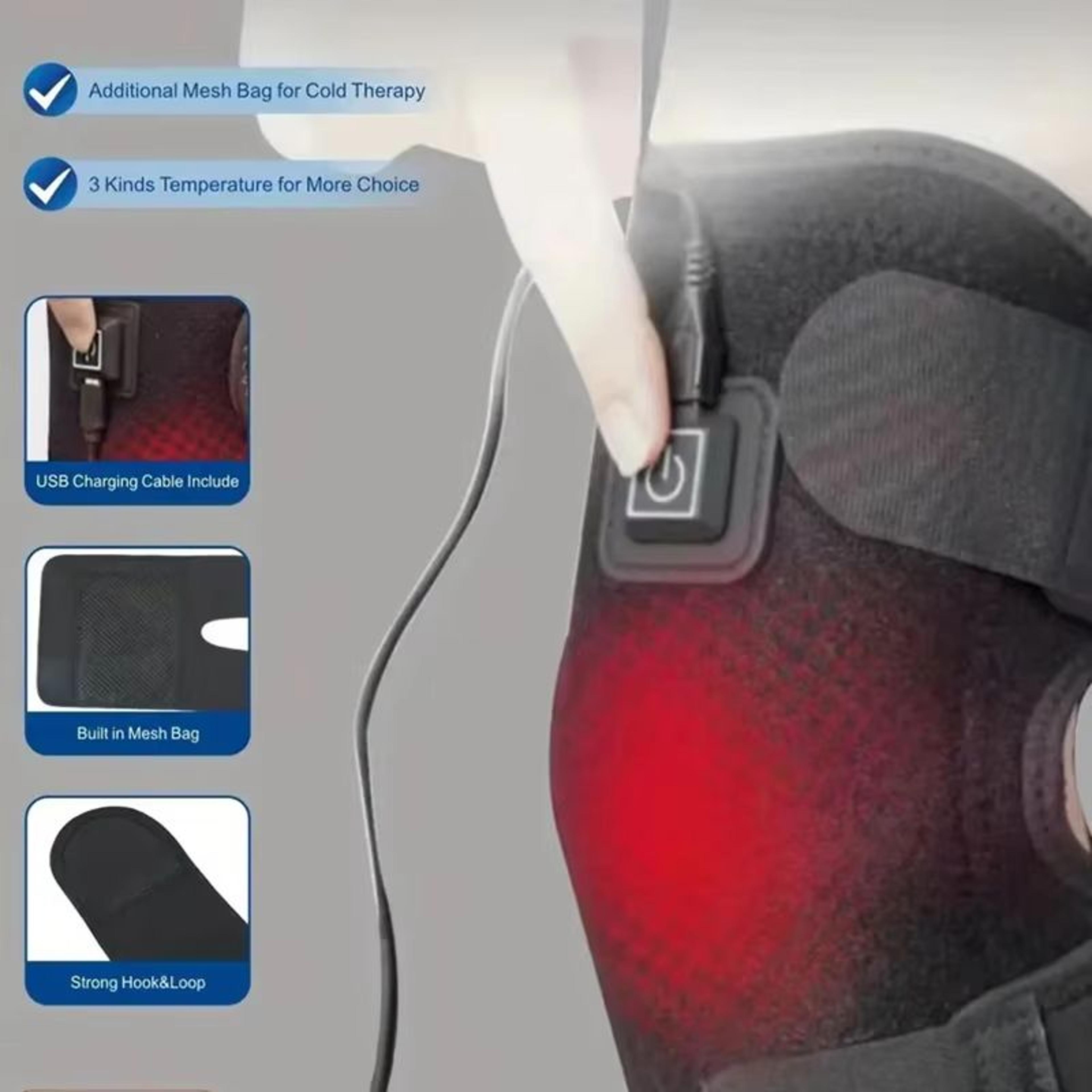 electric knee heating pad – heated knee brace support for arthritis & cold legs