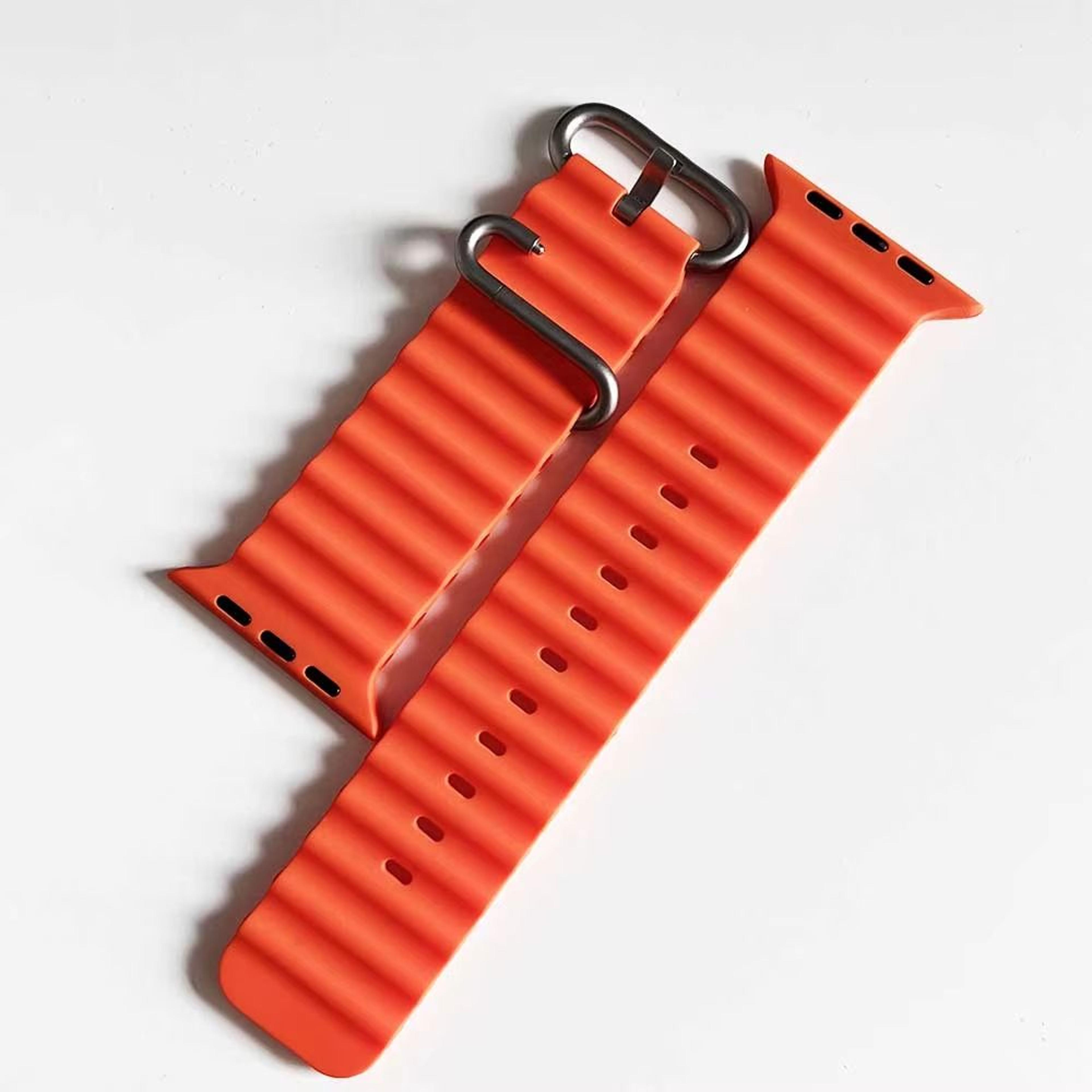 silicone ocean band for apple watch – premium sport strap for series ultra 2, 10, 9, 8, 7, 6, se (38–49mm)