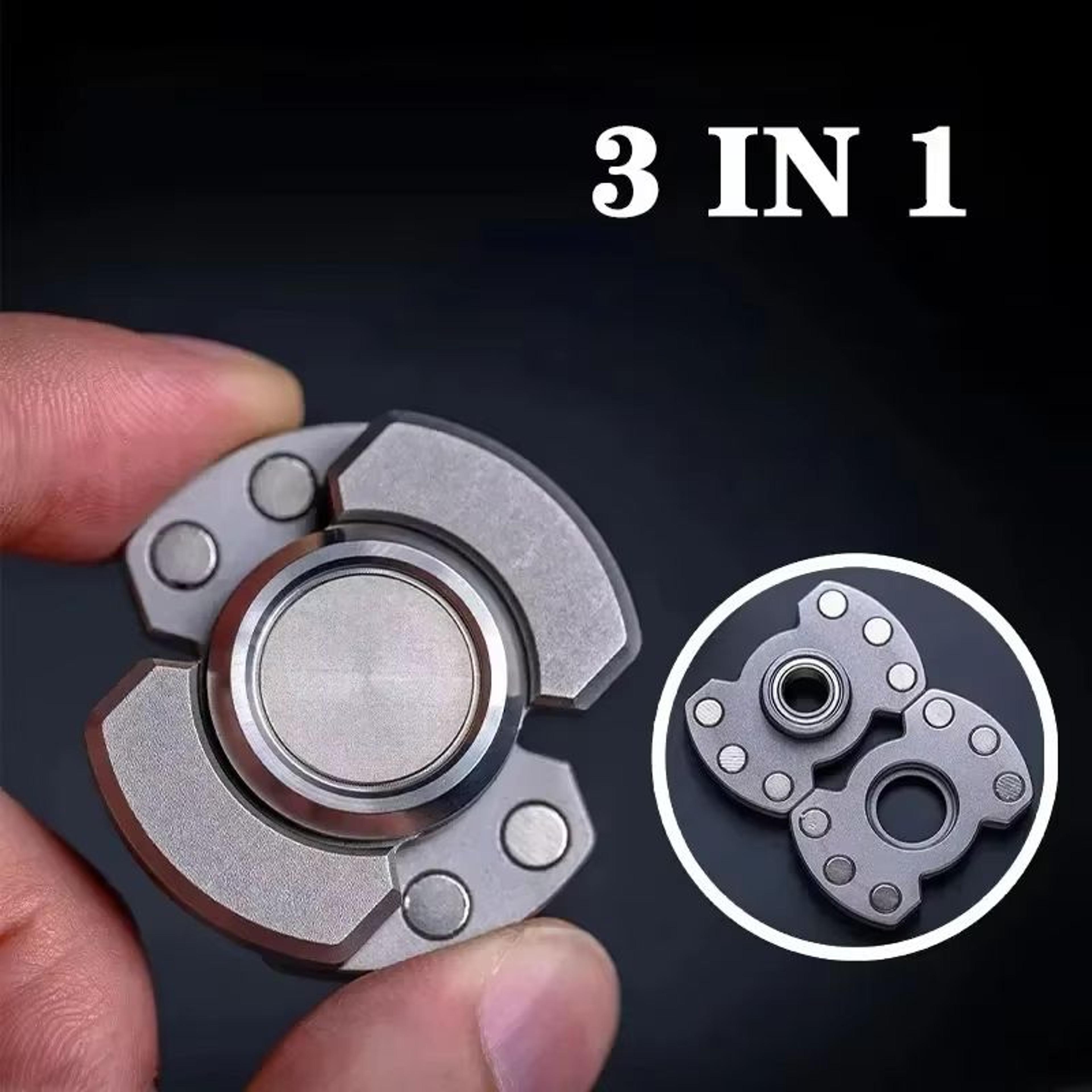 metal magnetic slider hand spinner – compact edc fidget toy for stress relief and anxiety reduction