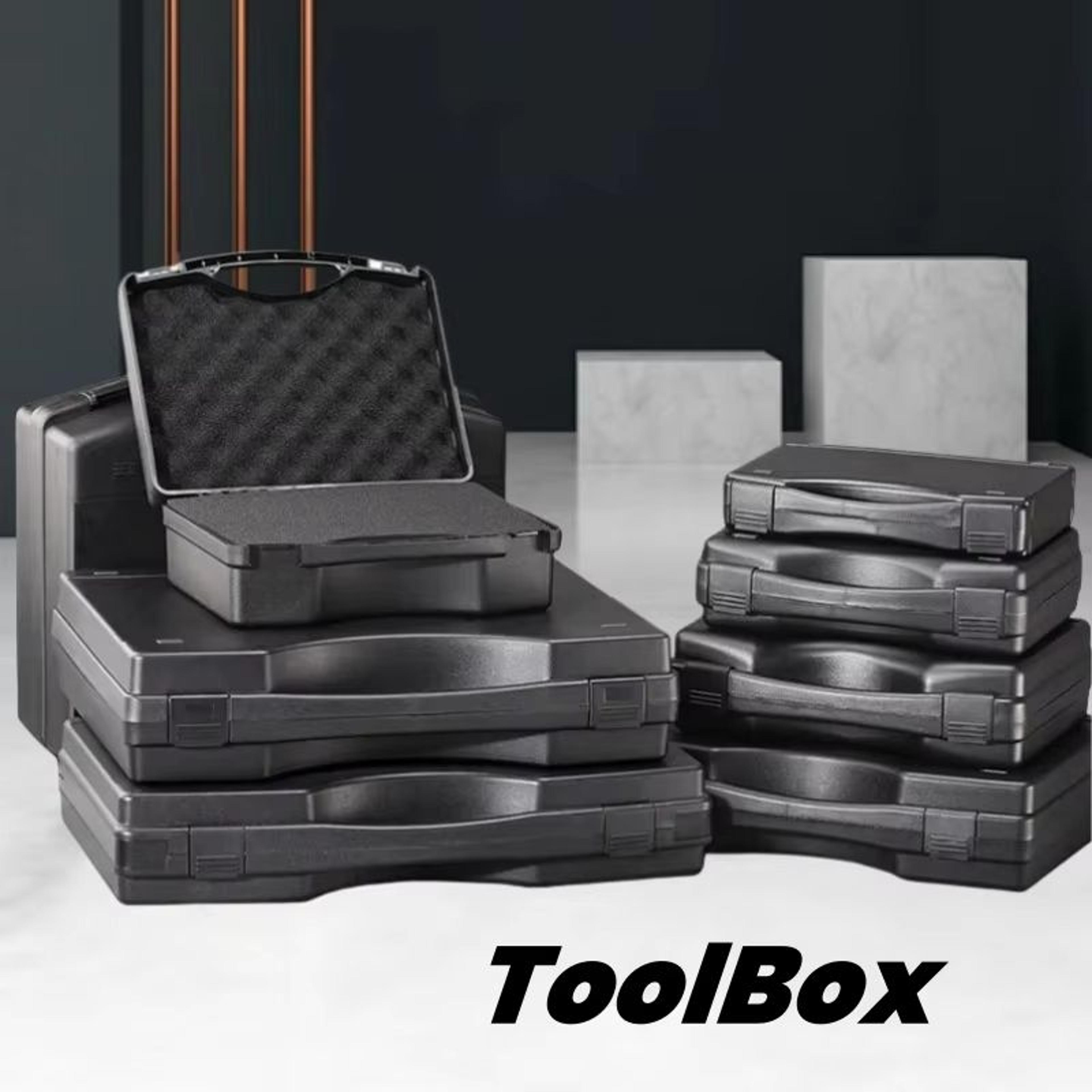 portable multifunctional toolbox – durable plastic storage case for hardware & outdoor equipment