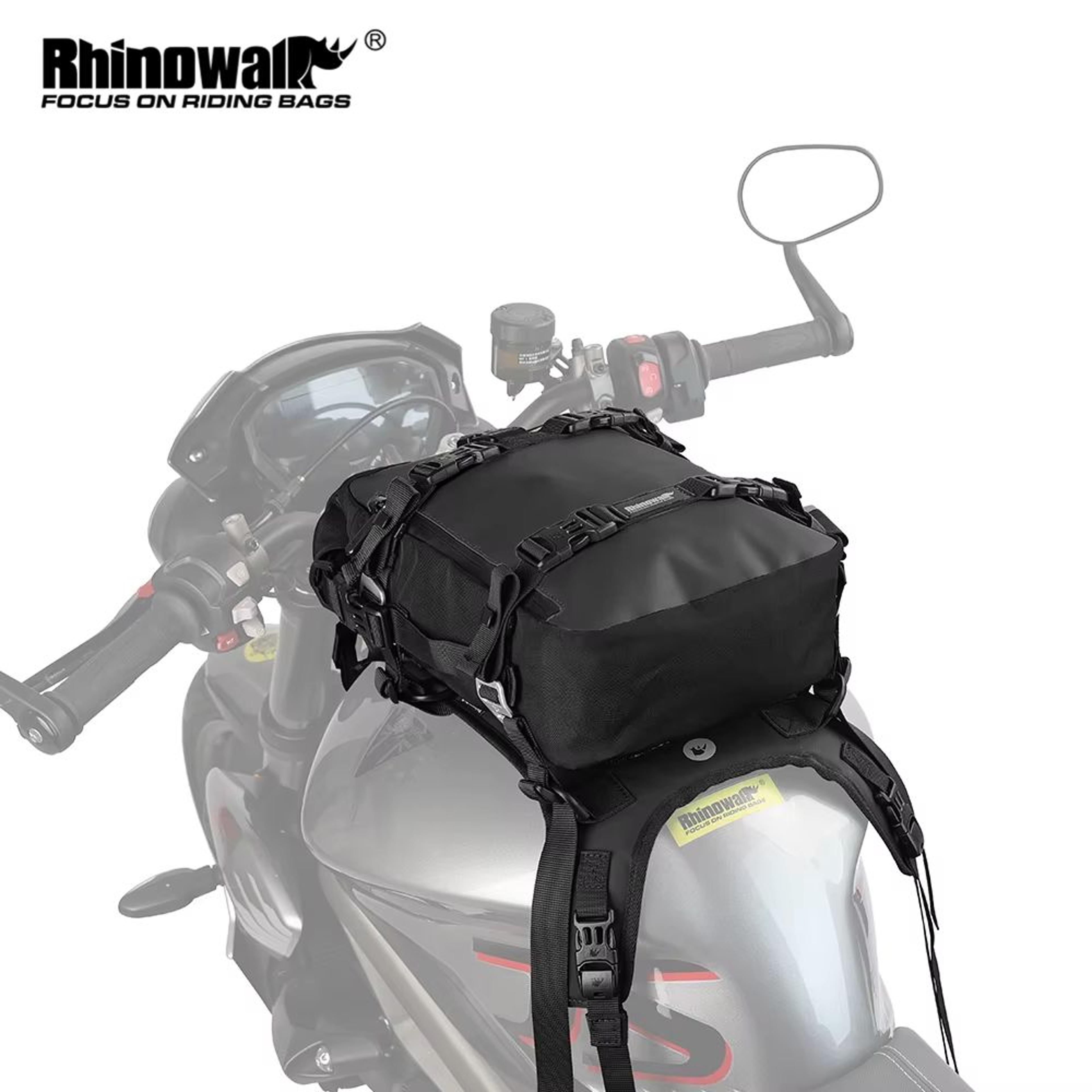 rhinowalk 10l motorcycle tank bag – waterproof travel riding pack