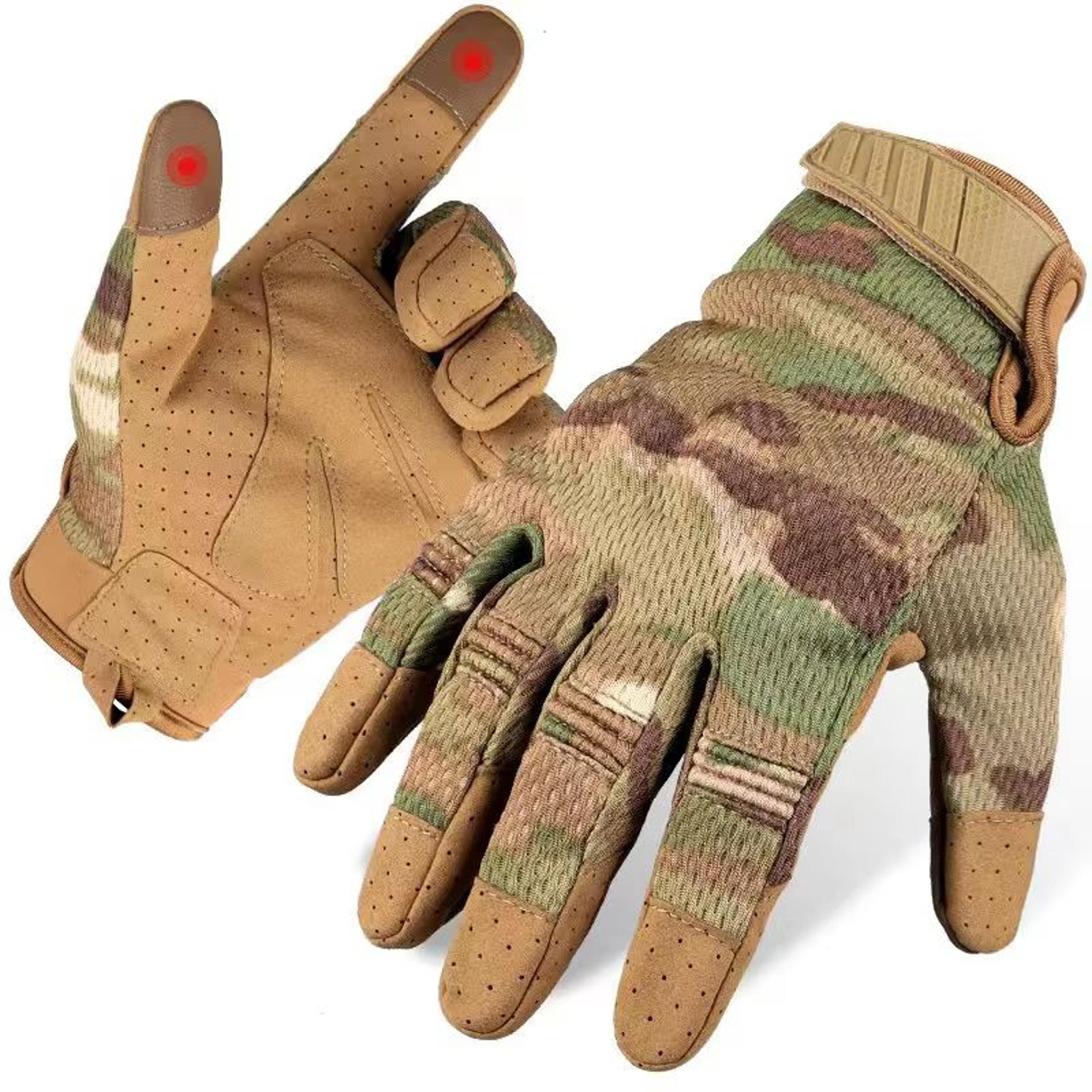 men's tactical touchscreen gloves – non-slip outdoor sport & combat gear