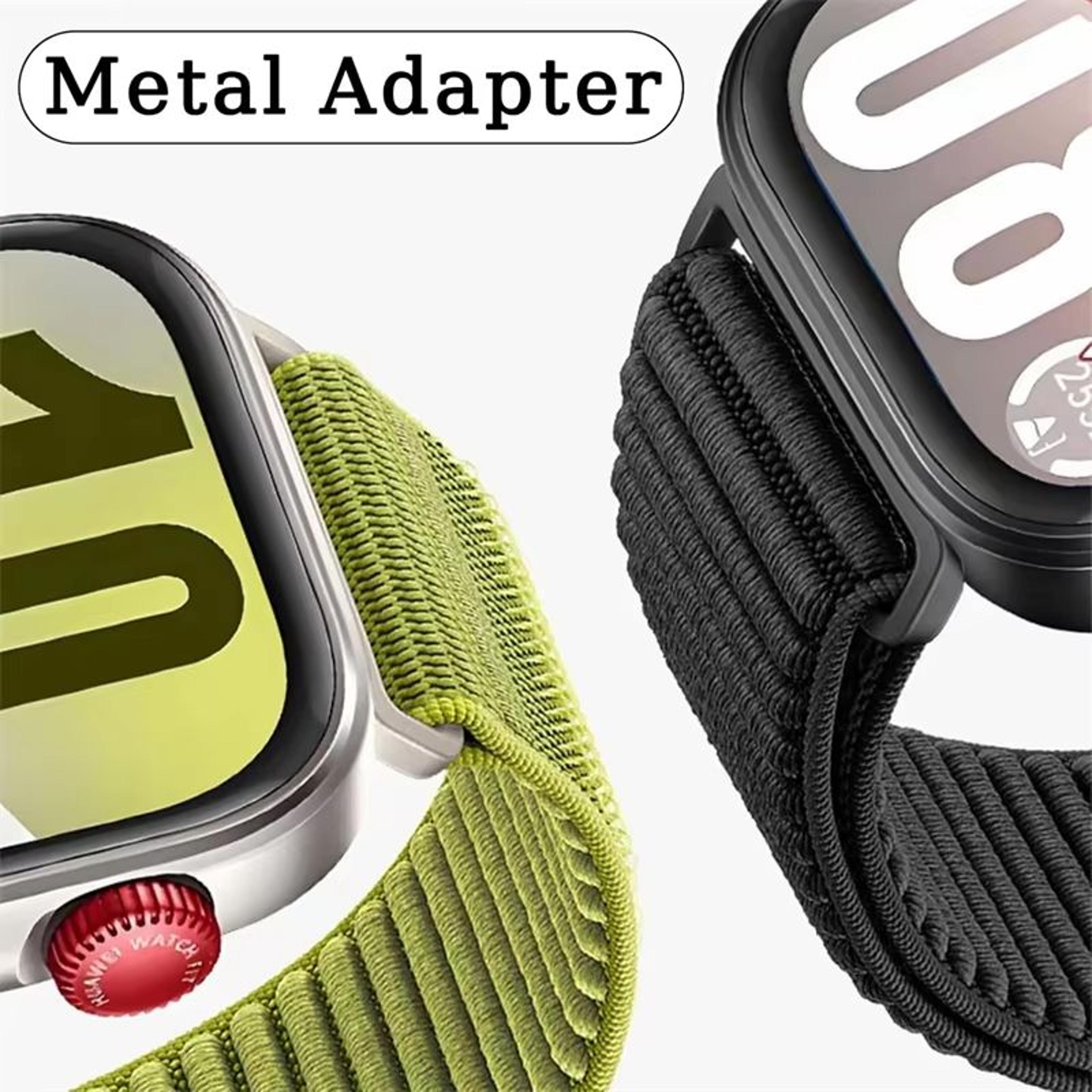 official nylon loop strap for huawei watch fit 4 – comfortable & breathable braided band