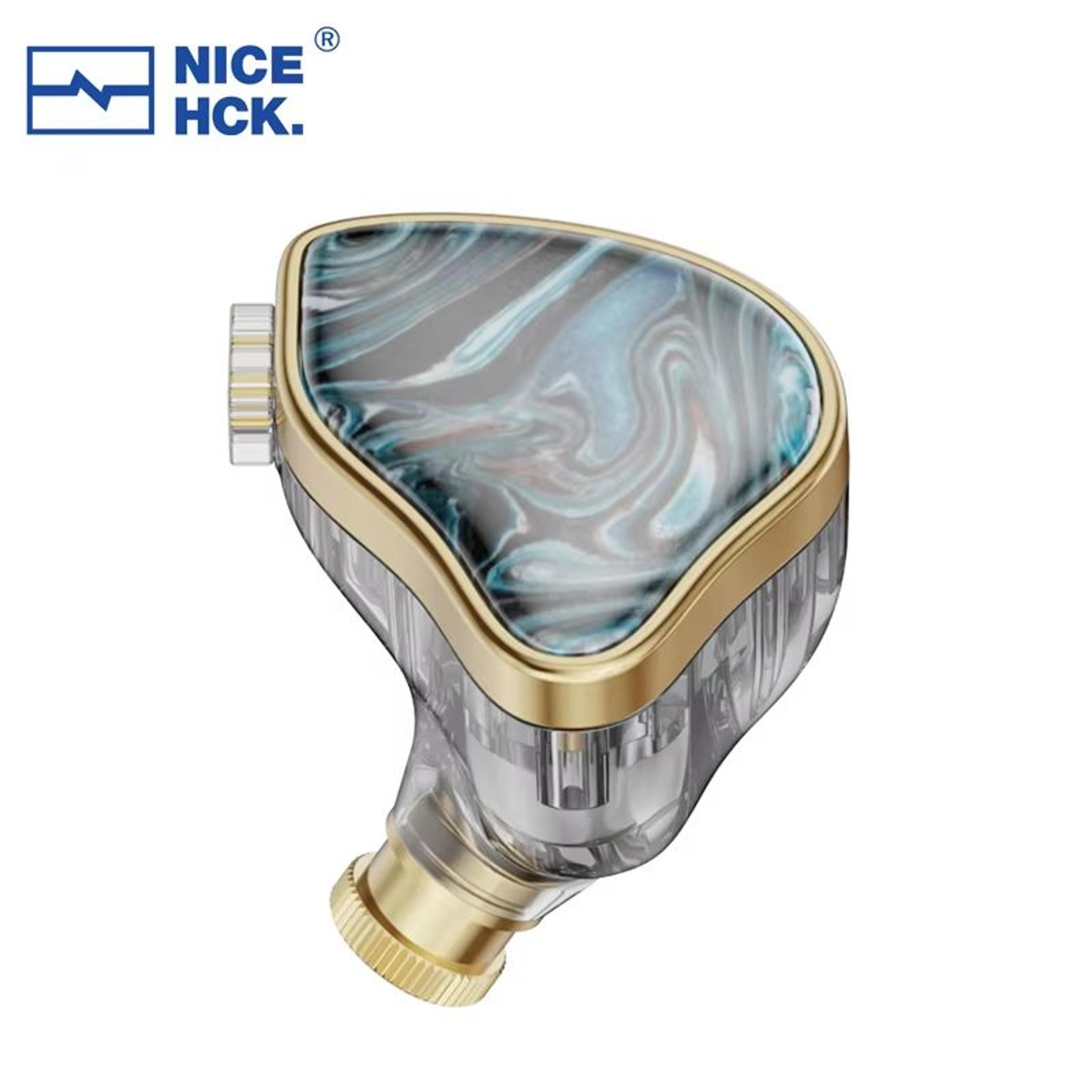 nicehck nx7mk4 stabilized wood hybrid hifi earbuds with 7 drivers & replaceable tuning filters