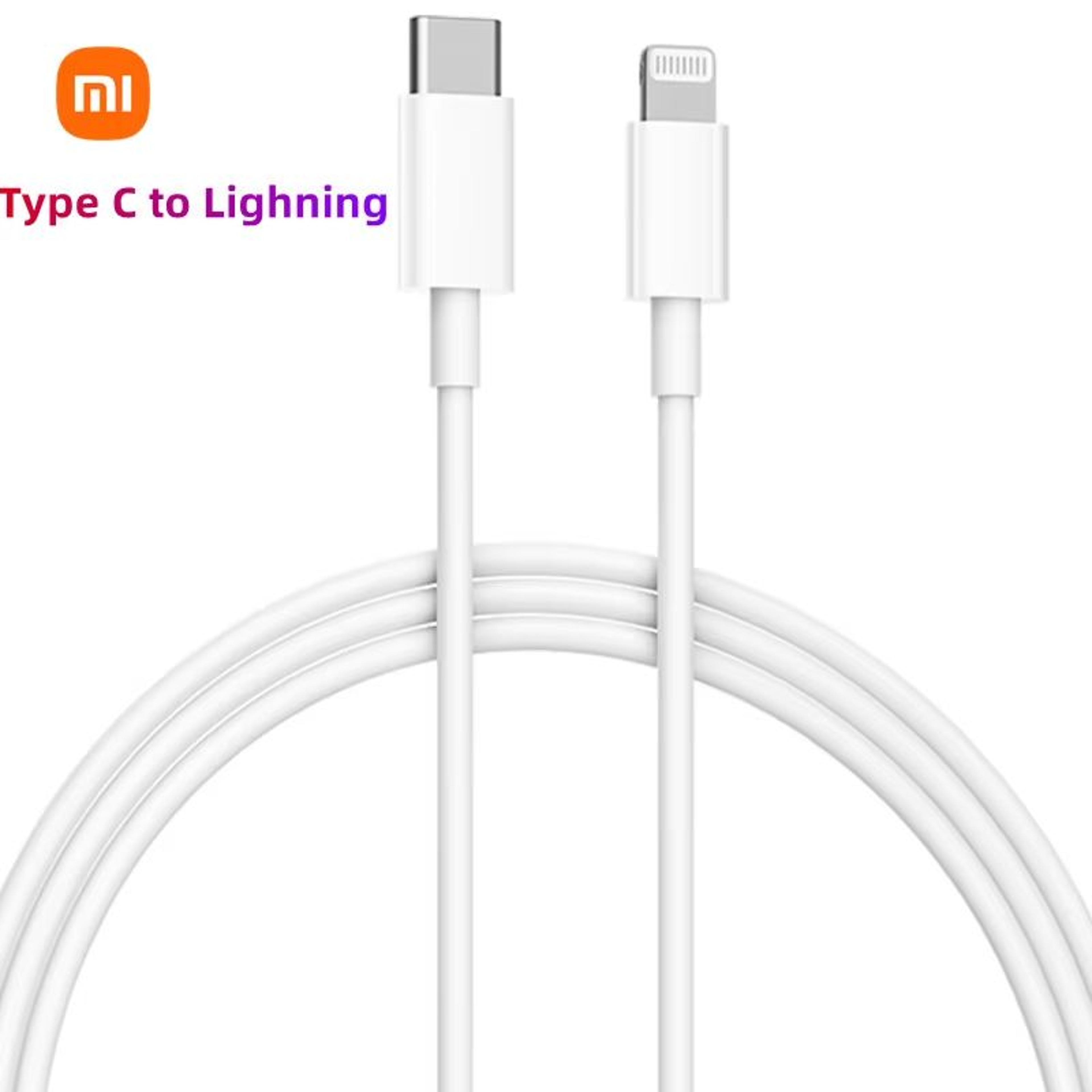 xiaomi usb-c to lightning cable 27w/20w pd fast charging cord for iphone & ipad
