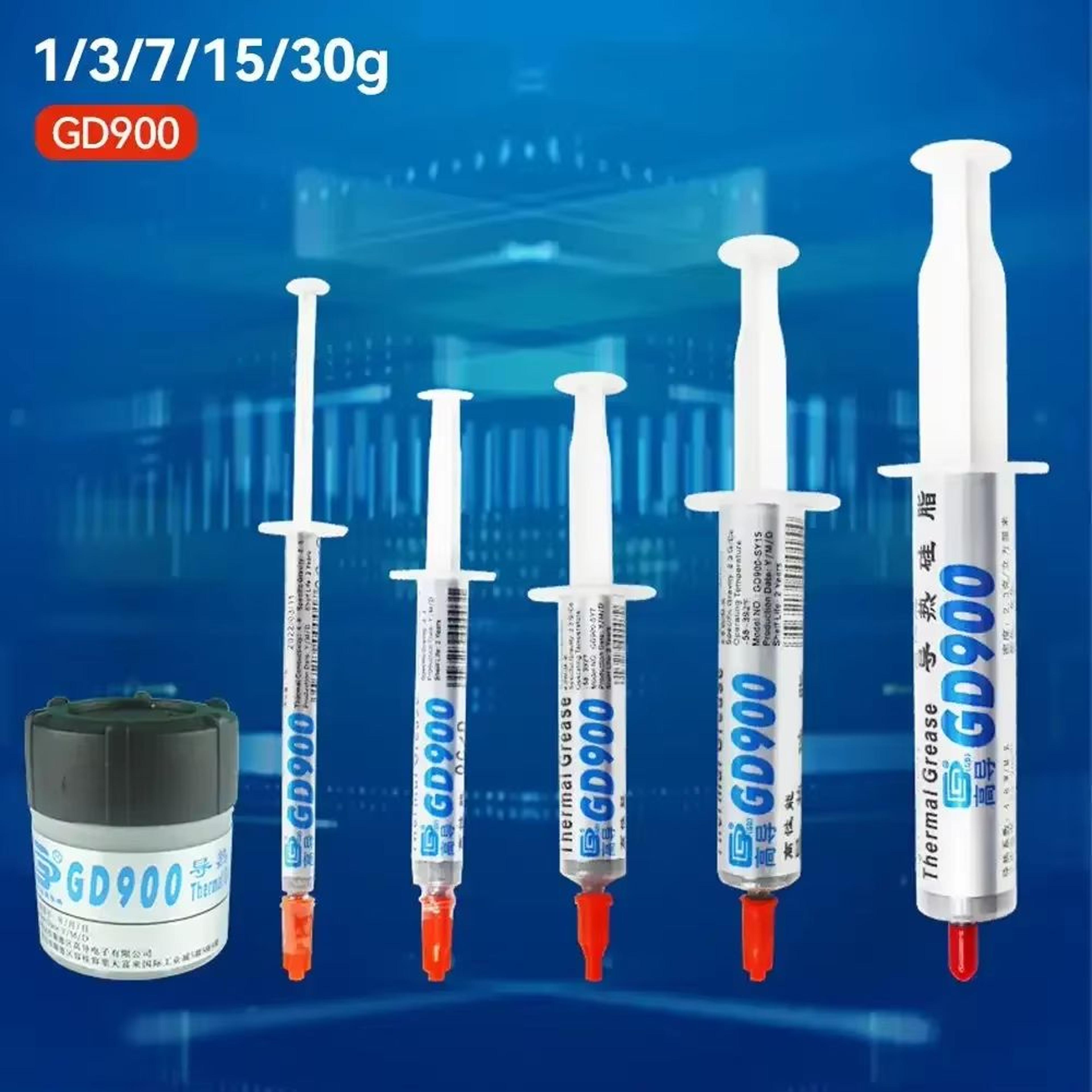 gd900 high-performance thermal grease paste – cpu & heatsink compound, 3–30g syringe
