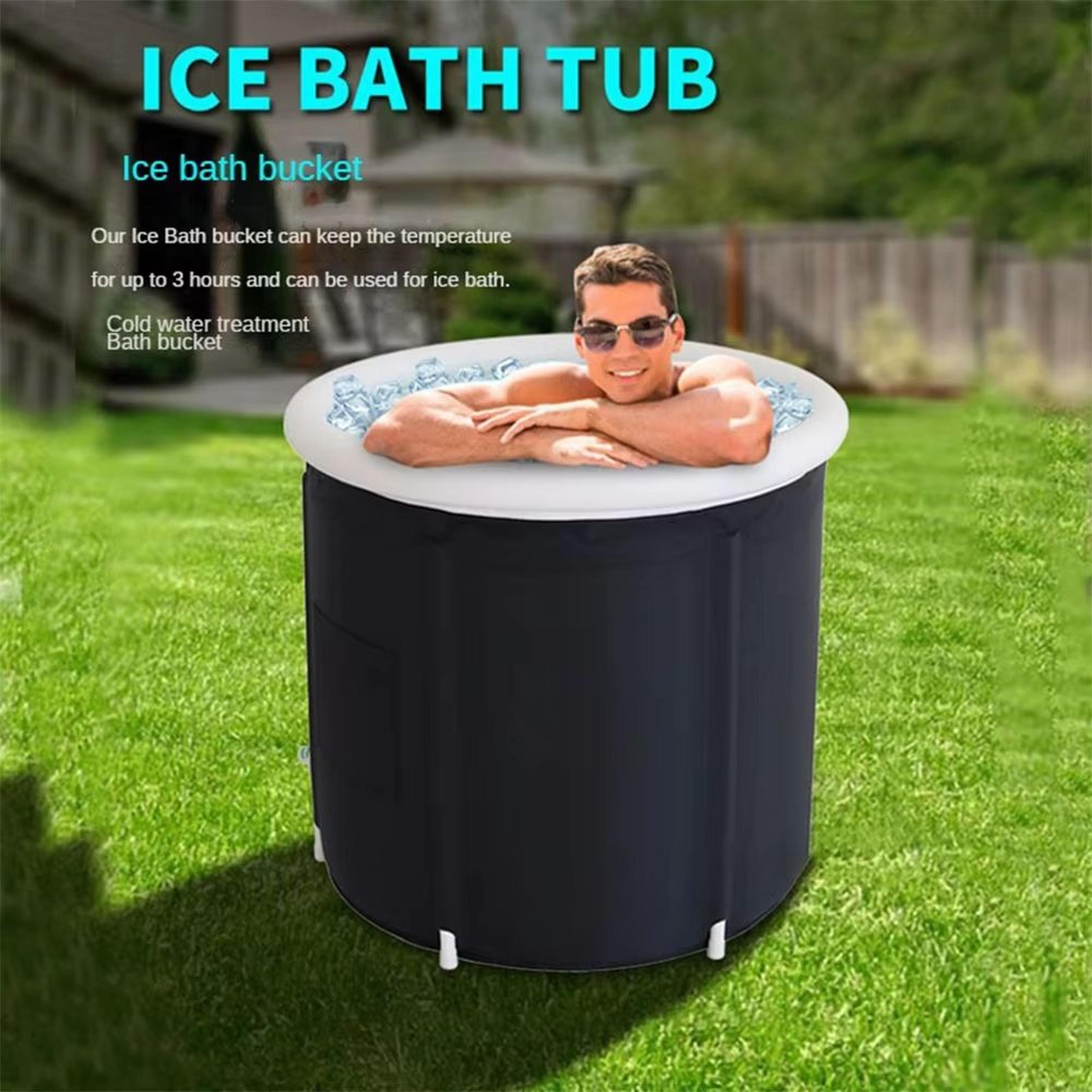mayzanen cold plunge ice bath tub – portable collapsible bathtub for recovery, wellness & water therapy