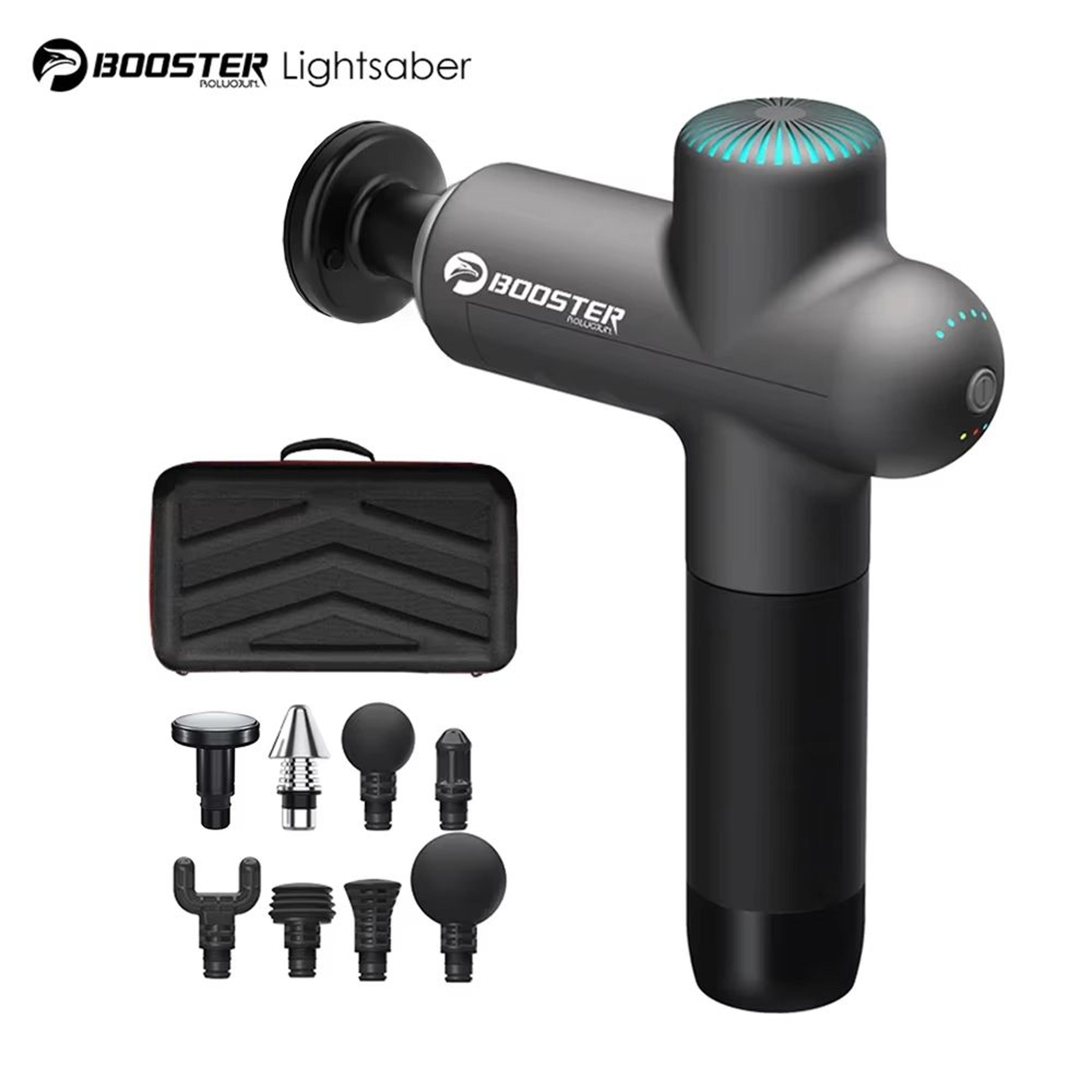 booster massage gun – 7.4v smart hit electric neck & body massager for full-body relaxation and muscle recovery