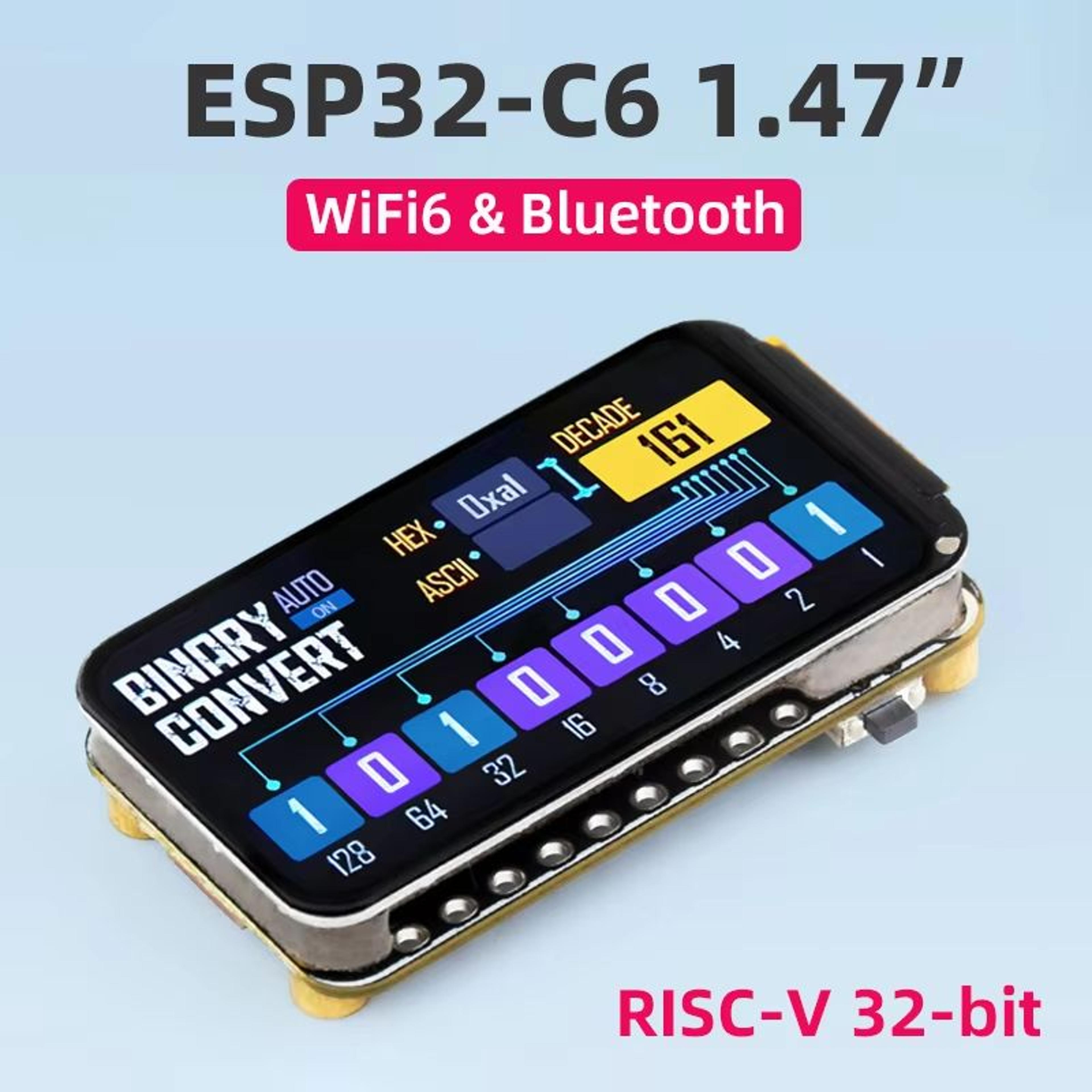 Waveshare ESP32-C6 1.47" Display WiFi 6 & Bluetooth RISC-V Development Board for AIoT