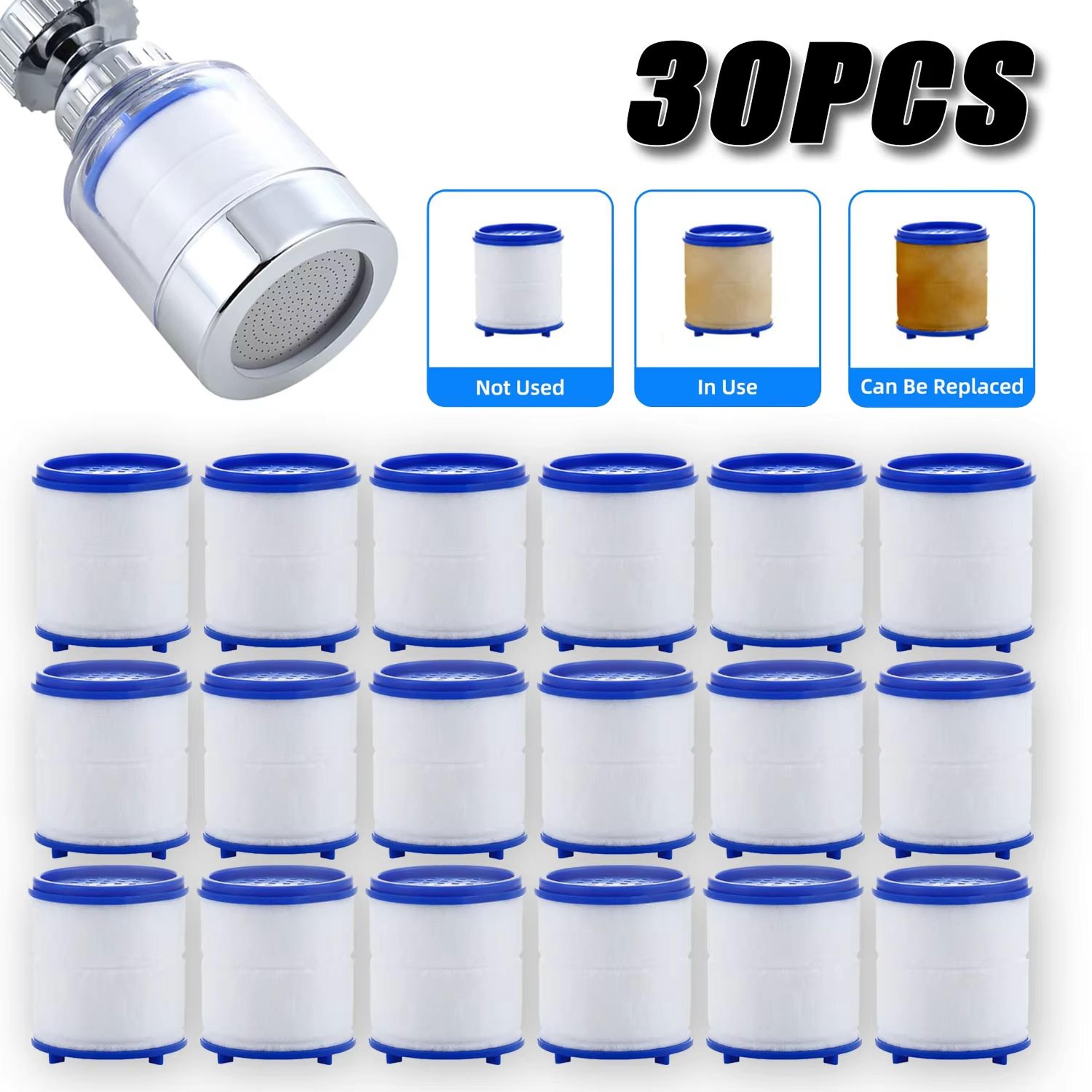 30pcs faucet & shower water filter cartridges – dual pp cotton replacement for kitchen & bath
