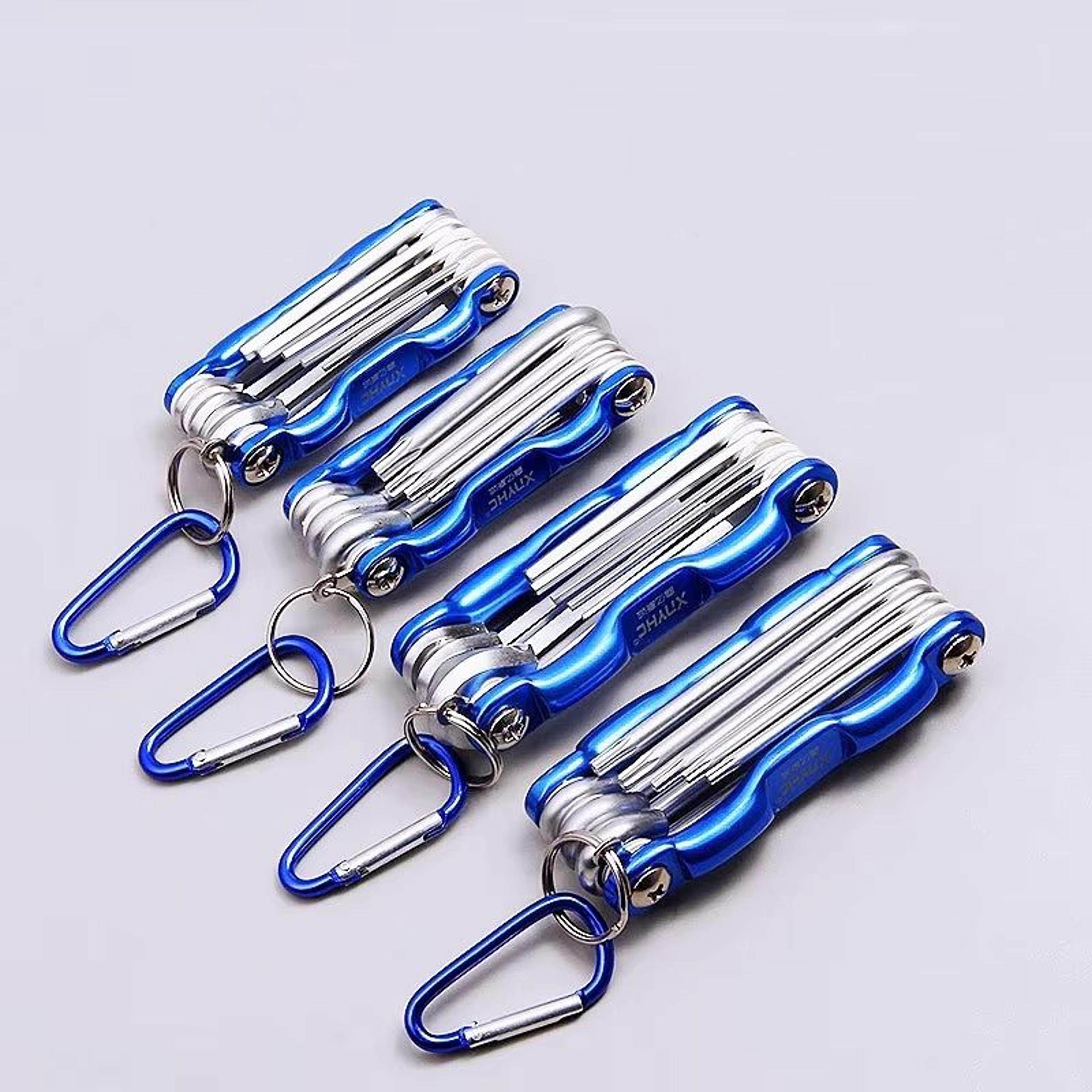 portable folding hex wrench set – allen keys, torx, and hexagonal spanners for home & workshop