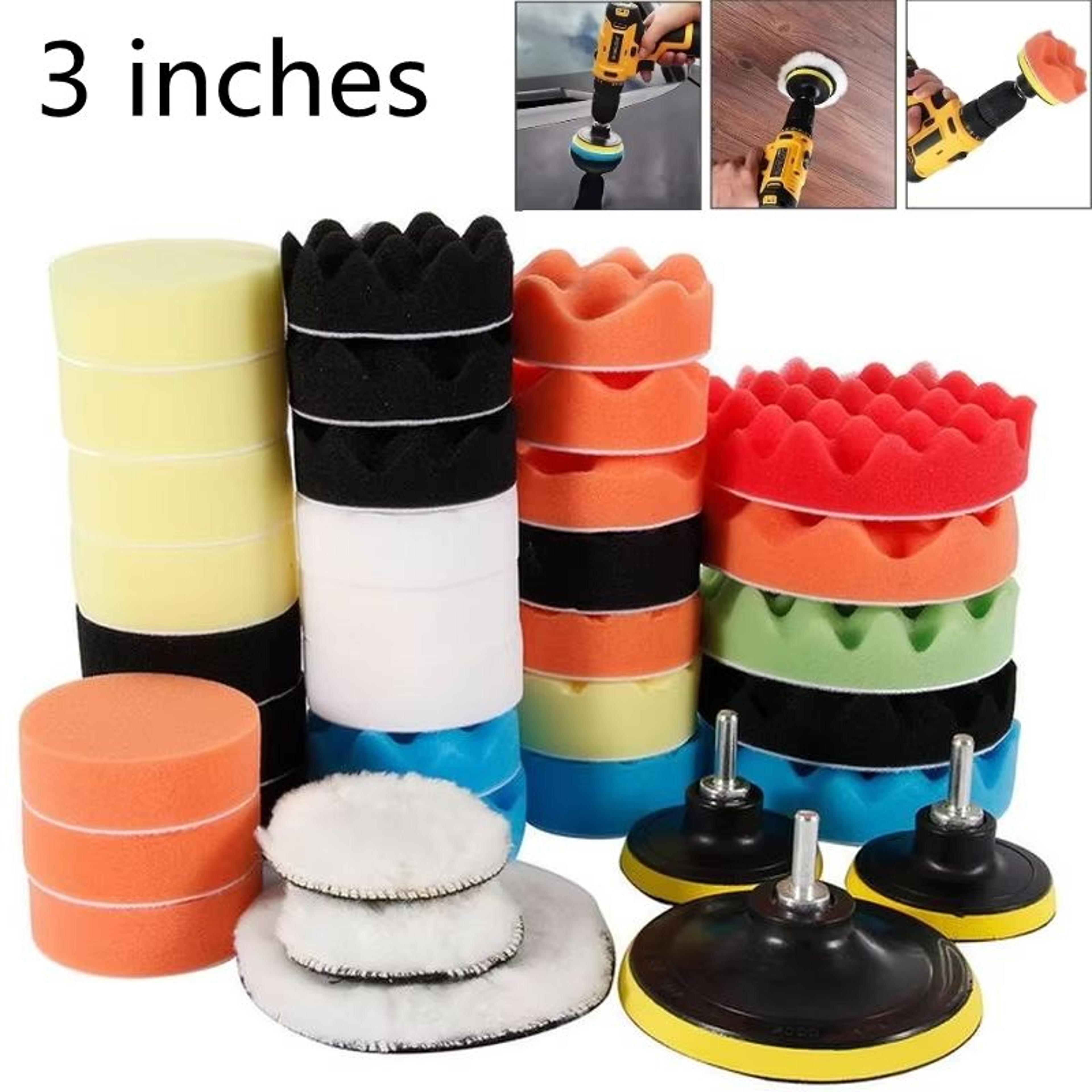 ultimate car buff & polish foam pad kit – professional vehicle scratch-removal solution