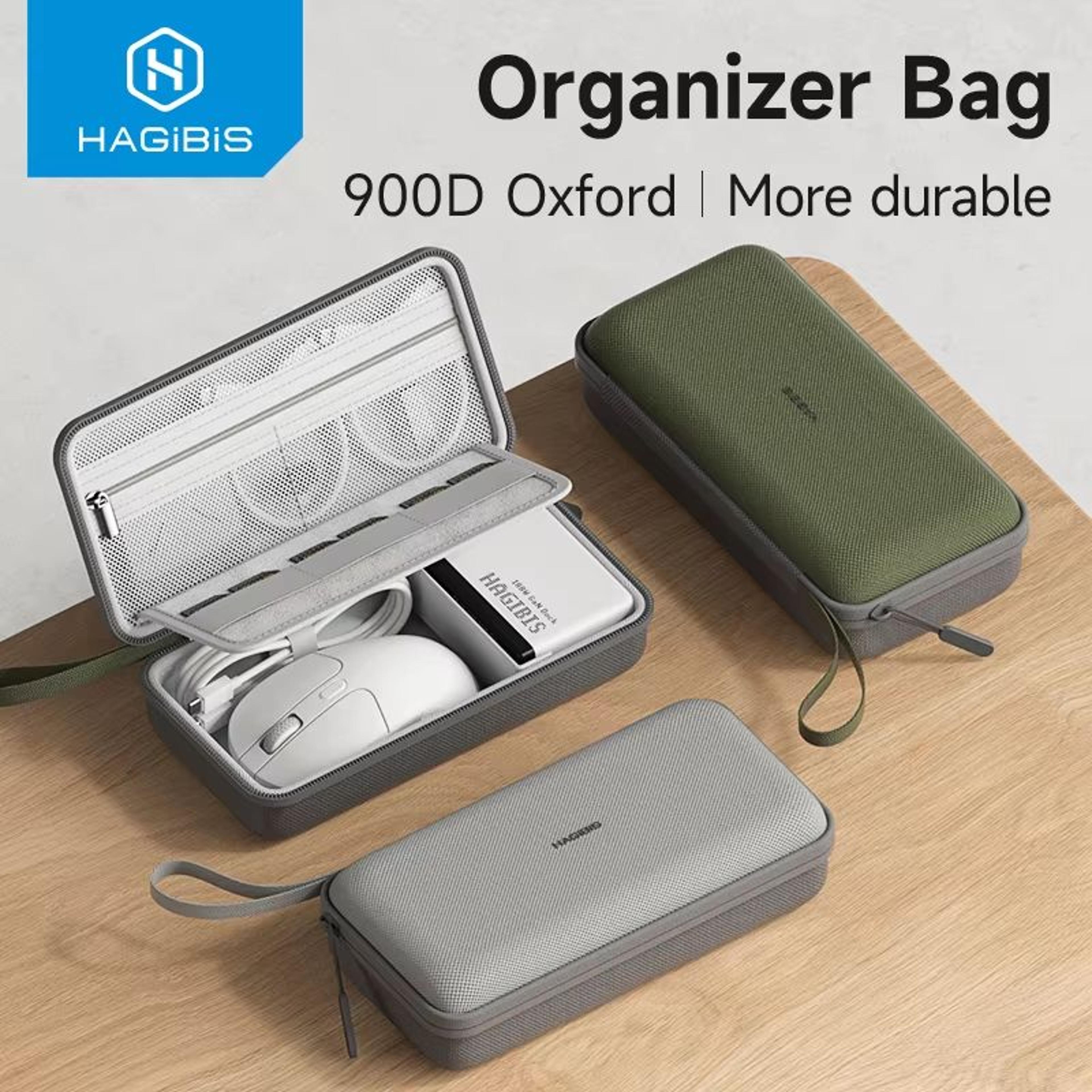 hagibis elite travel cable organizer case – smart storage for cables, chargers & accessories