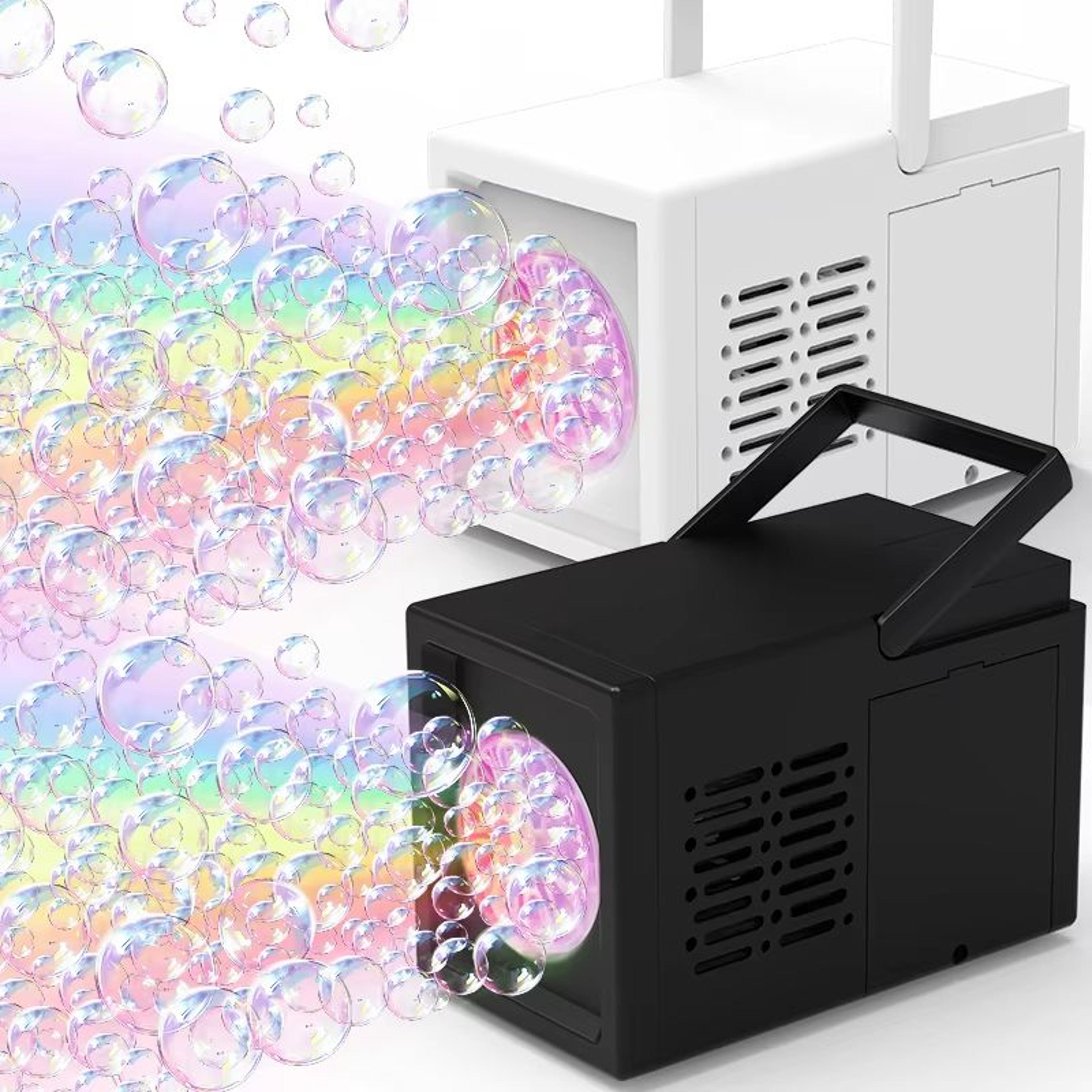 handyfun 10-hole automatic bubble blower – handheld electric bubble machine toy for outdoor fun