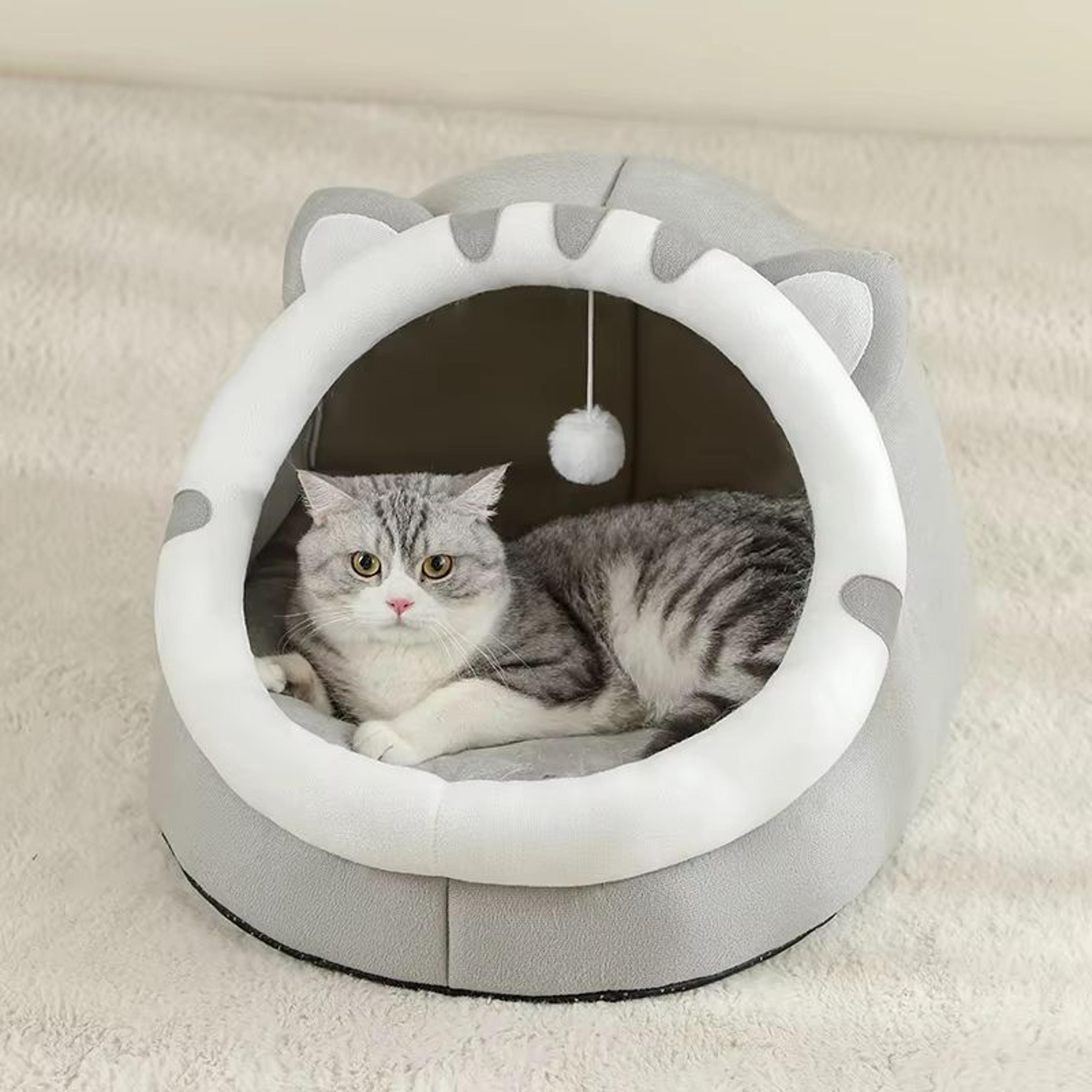 snuggleden premium pet cave bed – cozy hideaway for cats & small dogs