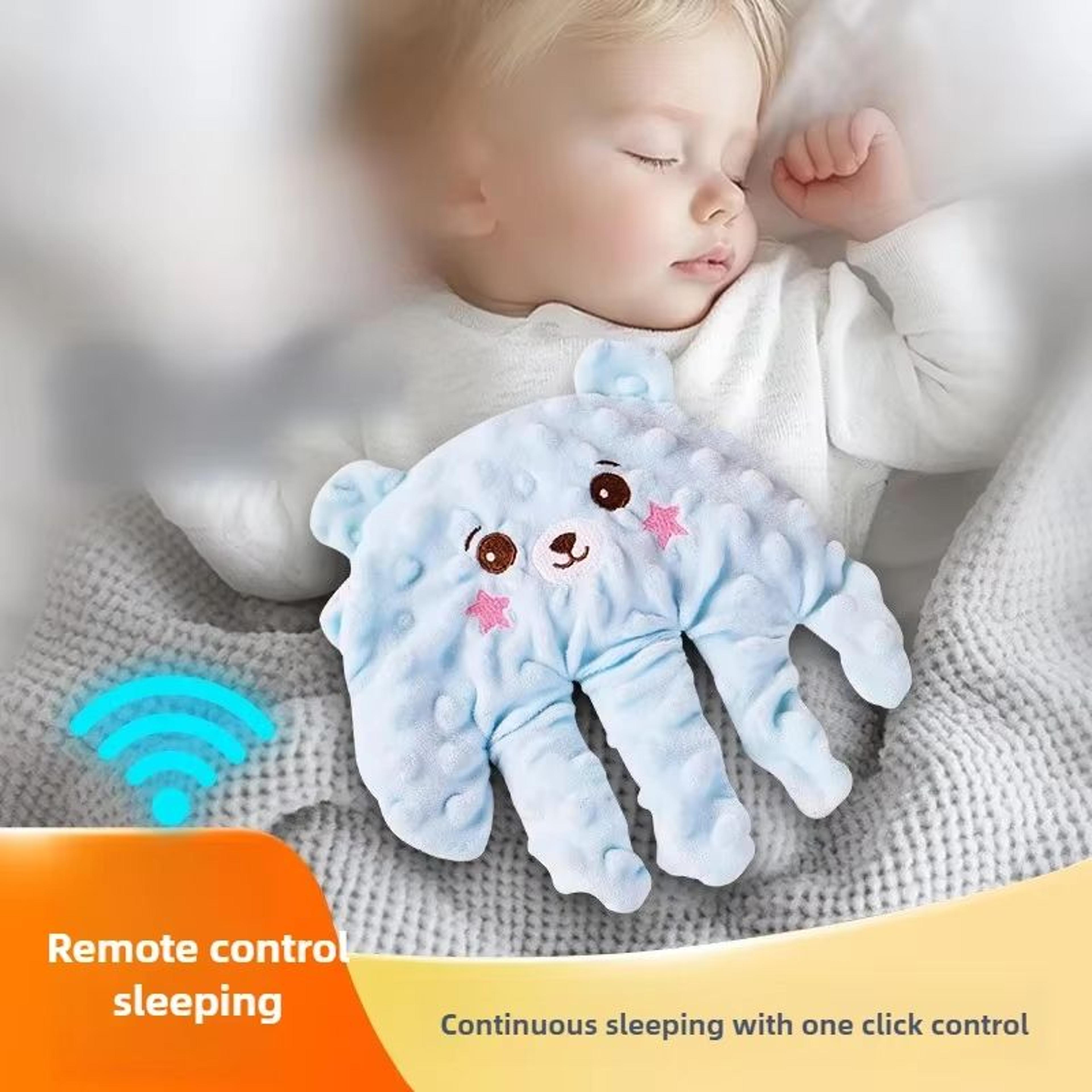 soothpalm smart sleep-assist pillow – electric pat-motion palm for newborns & babies (remote controlled)