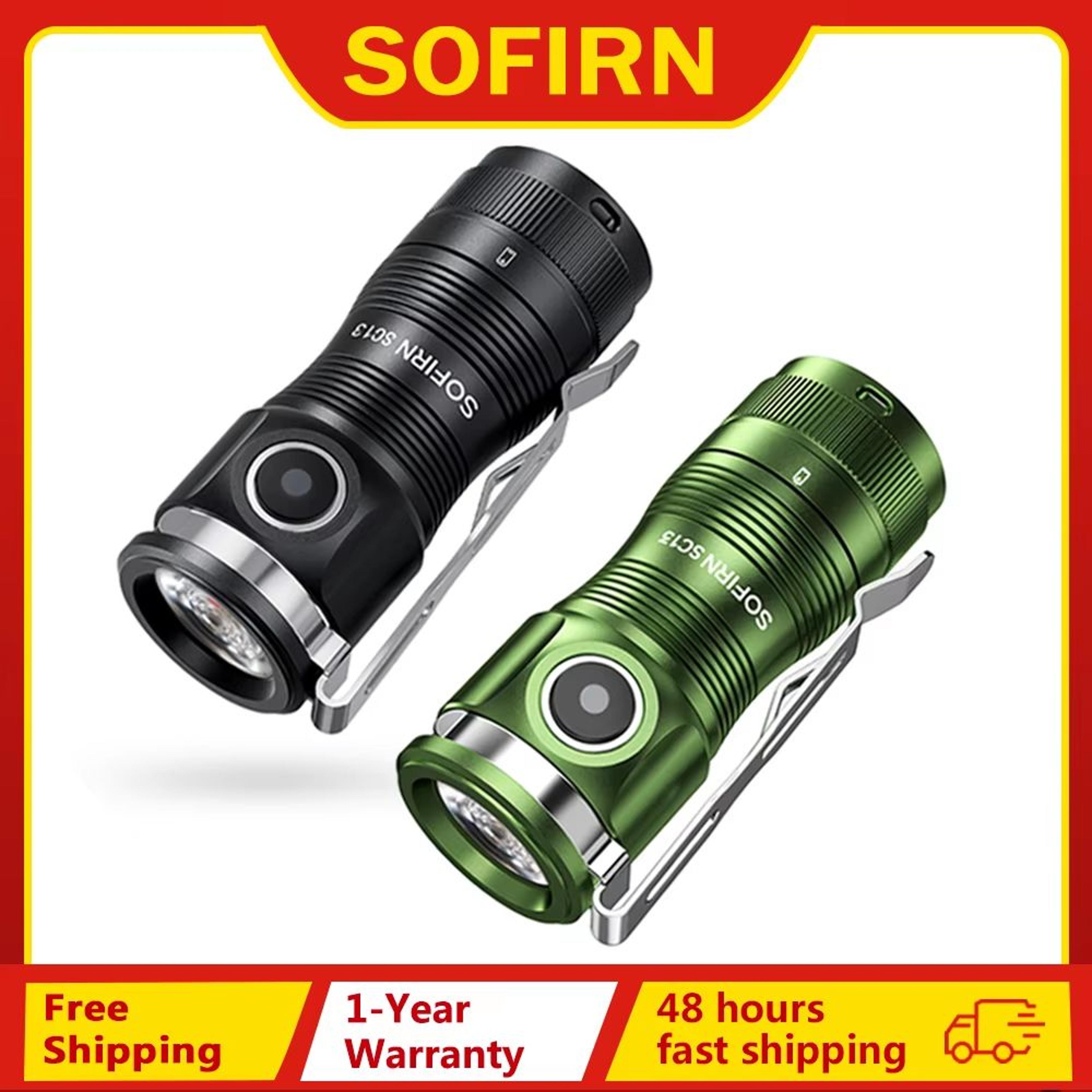 ultrakey 18350 mini flashlight – usb-c rechargeable, 1 300 lm, magnetic tail & premium led