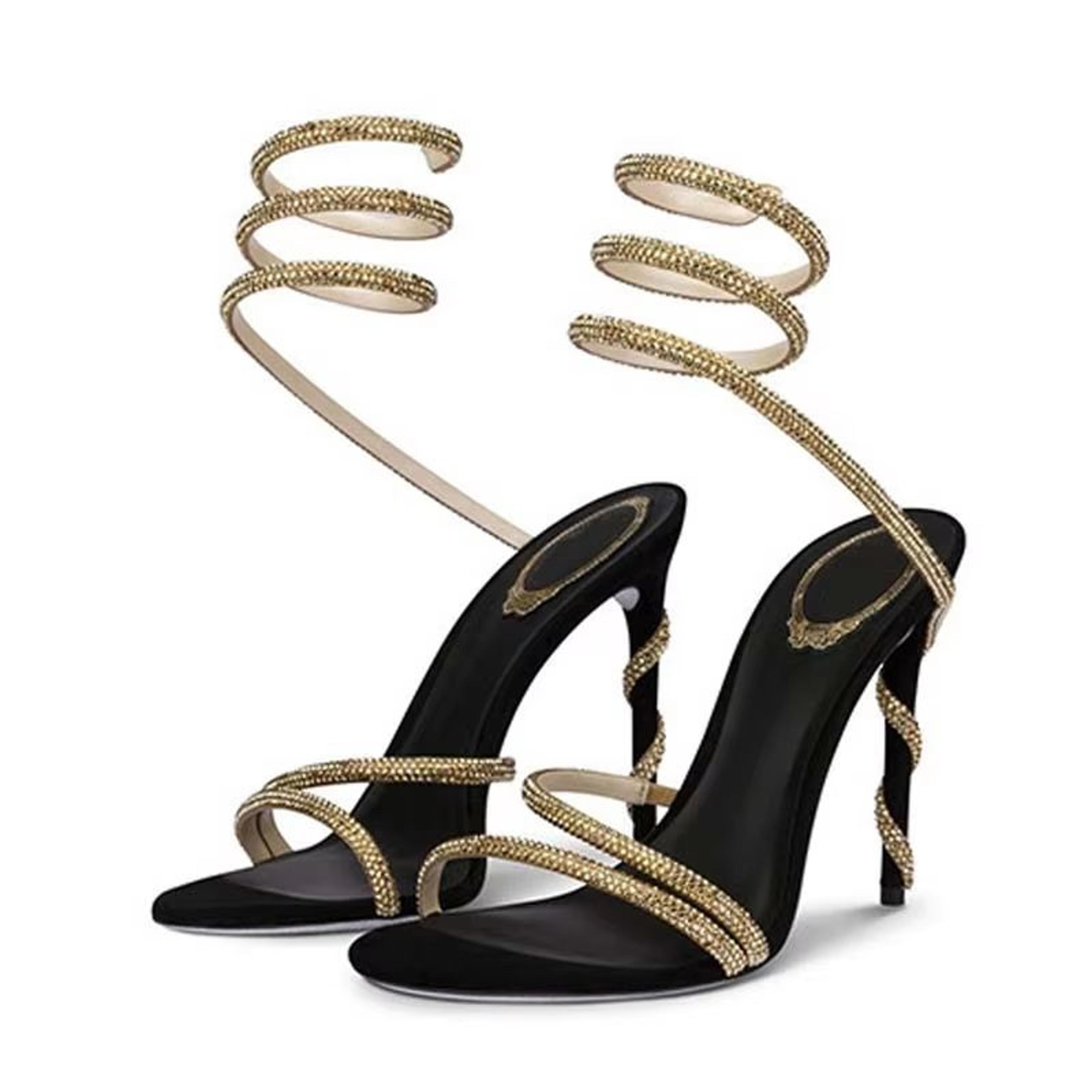 eilyken crystal rhinestone open-toe sandals – sexy thin high heels with ankle strap for party & prom