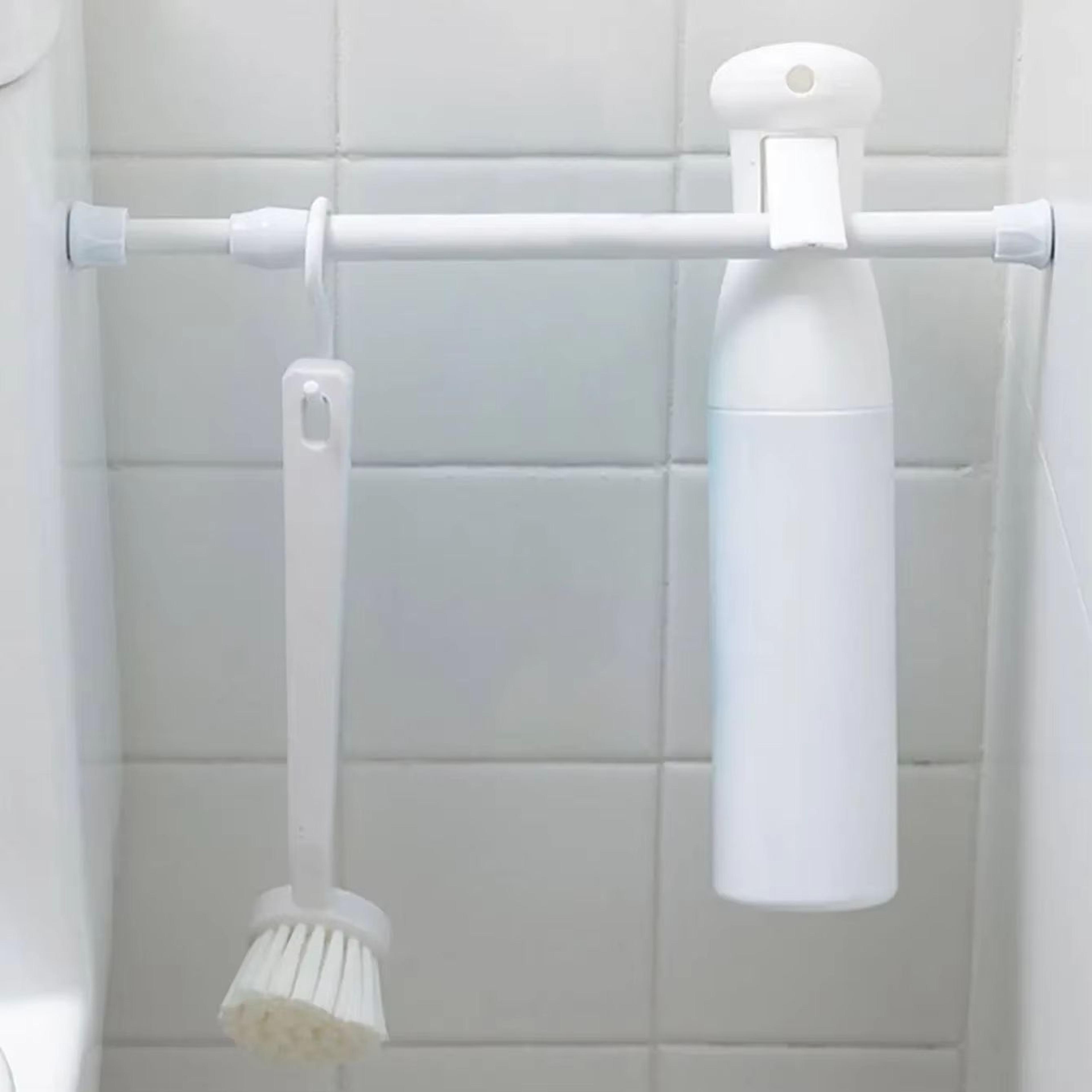 easyfit telescopic storage rod – no-drill adjustable organizer bar for kitchen, closet & bathroom