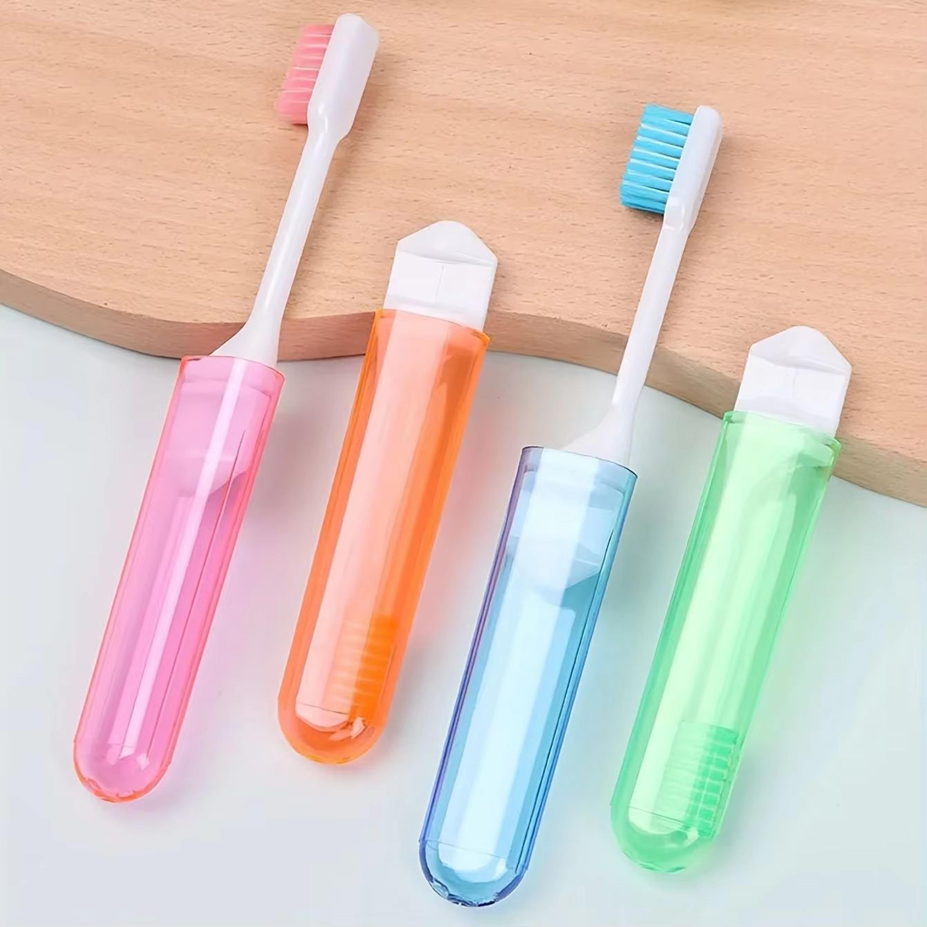 portable folding travel toothbrush set – 10pcs ultra-soft bristle toothbrushes for camping, hiking & everyday use